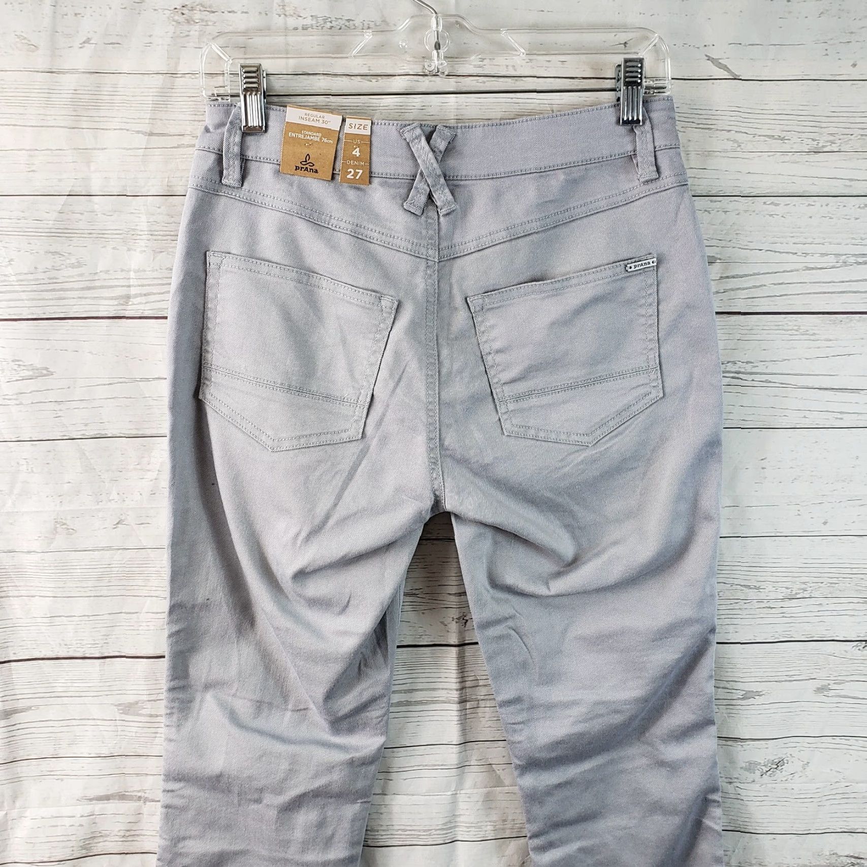 Prana Prana Womens Oday Skinny Jeans Sz 4 Storm Cloud Gray Mid Rise Size 27" / US 4 / IT 40 - 4 Thumbnail
