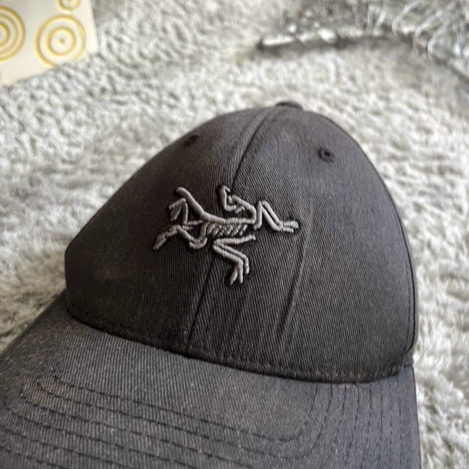 Arc'teryx 00s Vintage Arcteryx Big Lizard Logo Har Cap Faded Rare Size 38 - 4 Thumbnail