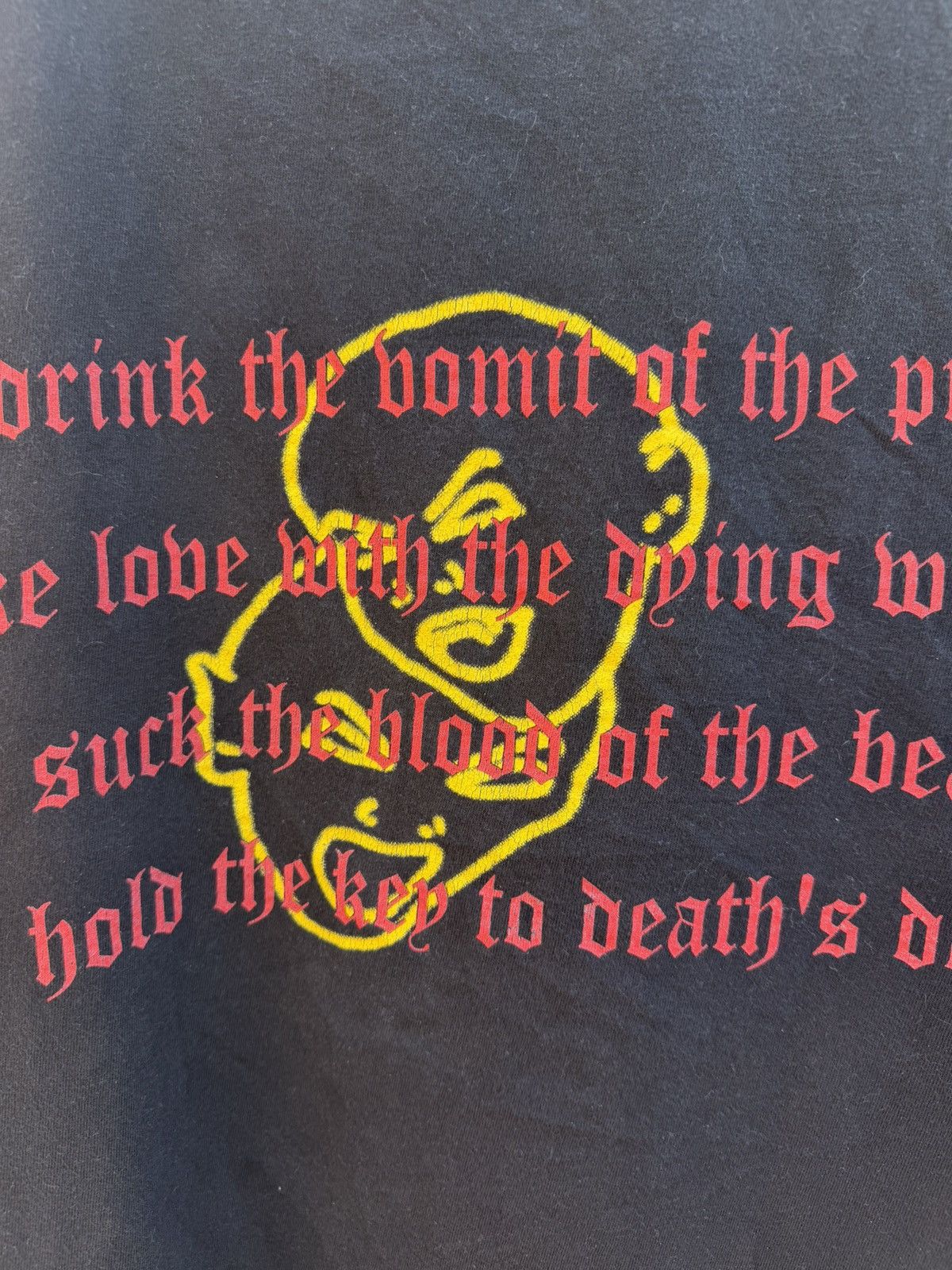 Vintage 1996 Venom Black Metal Tee Size US XL / EU 56 / 4 - 6 Thumbnail