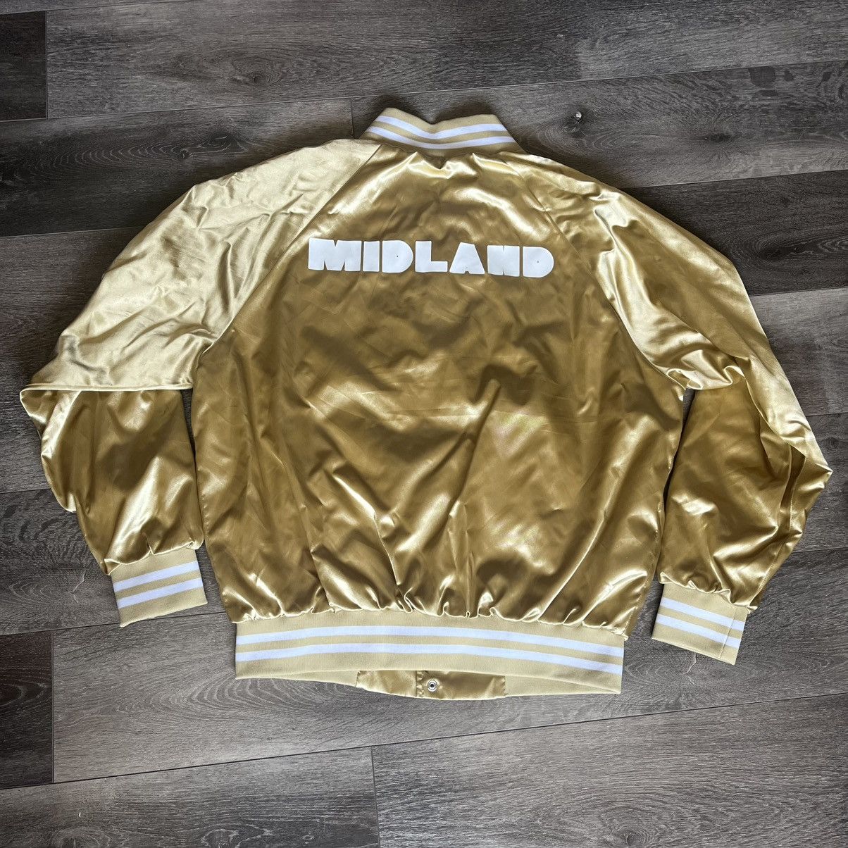 Band Tees × Vintage Midland The Last Resort Gold Satin Bomber Jacket Indie Band Size US L / EU 52-54 / 3 - 2 Thumbnail