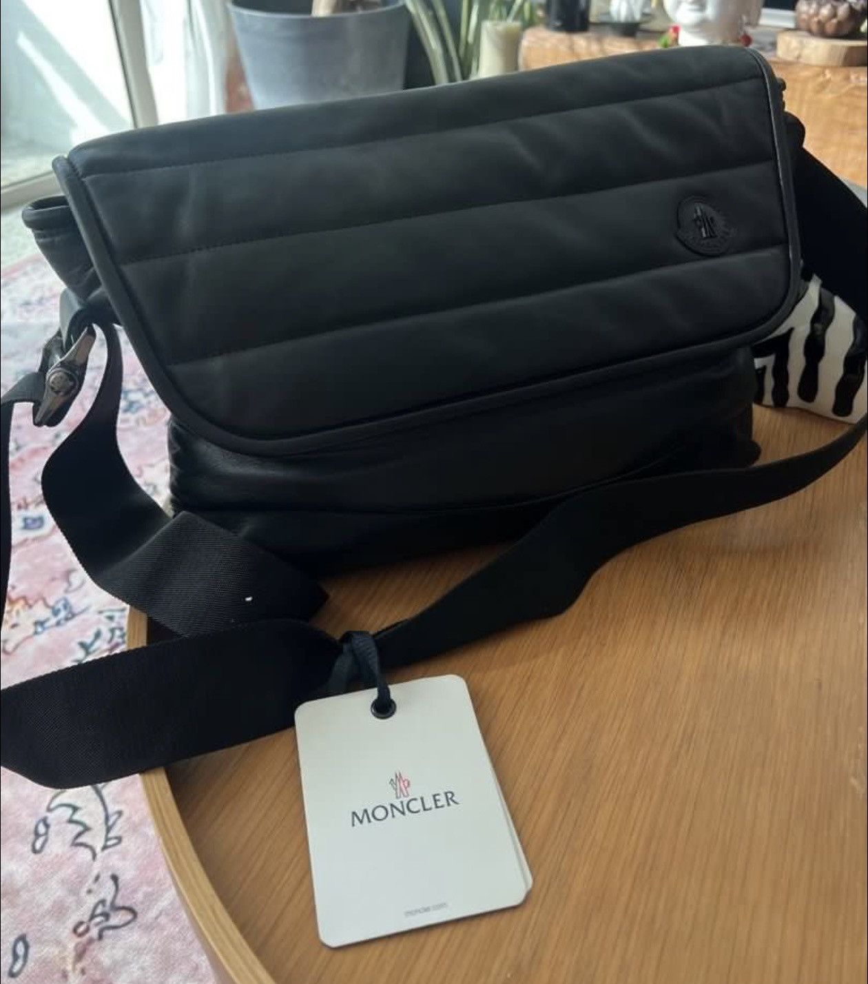 Moncler Moncler new black leather crossbody bag Size ONE SIZE - 1 Thumbnail
