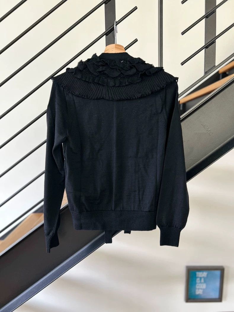 Comme des Garcons Comme Des Garcons Wool bow lace cardigan Size S / US 4 / IT 40 - 8 Thumbnail