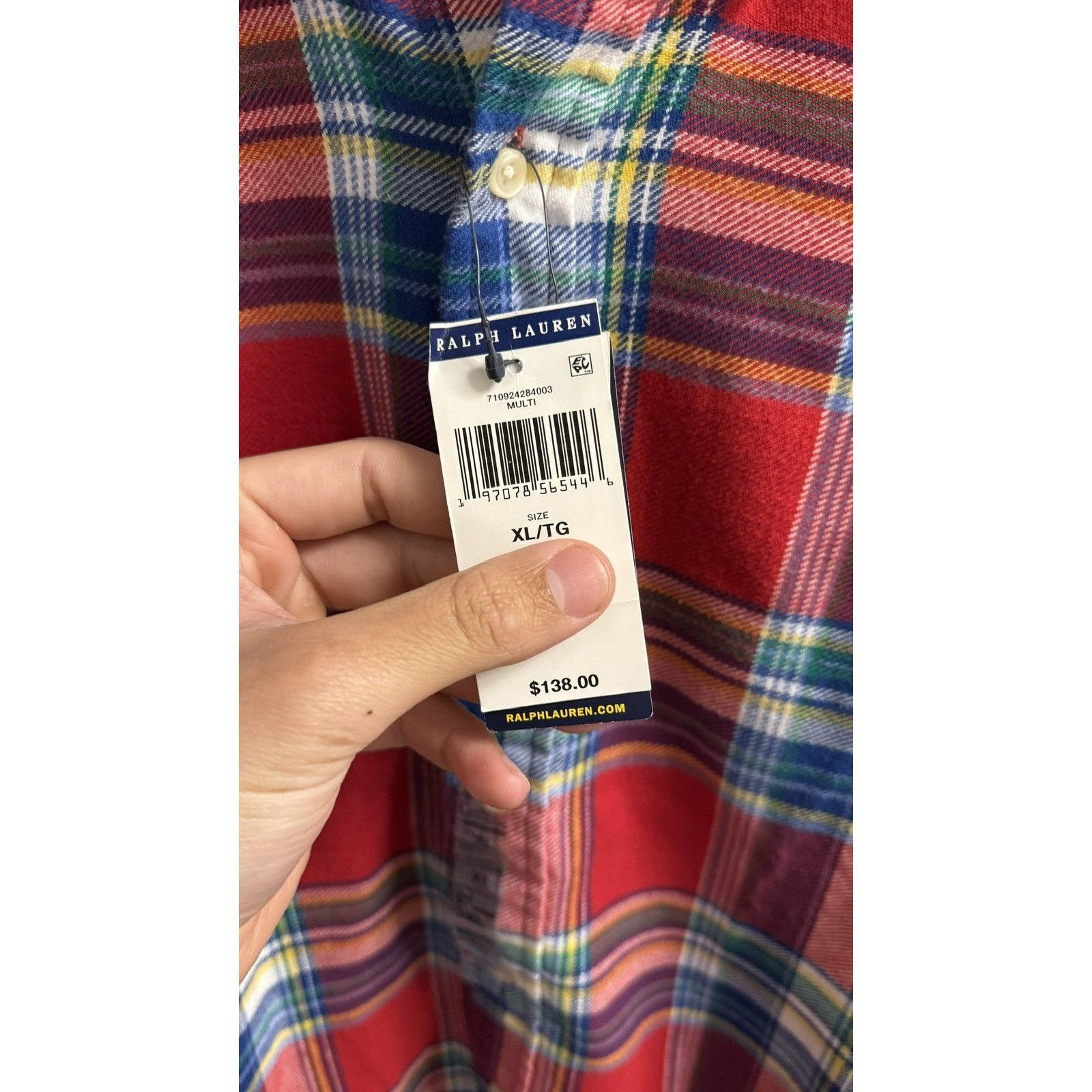 Polo Ralph Lauren Polo Ralph Lauren Classic Fit Brushed Flannel Shirt Size XL Size US XL / EU 56 / 4 - 3 Thumbnail