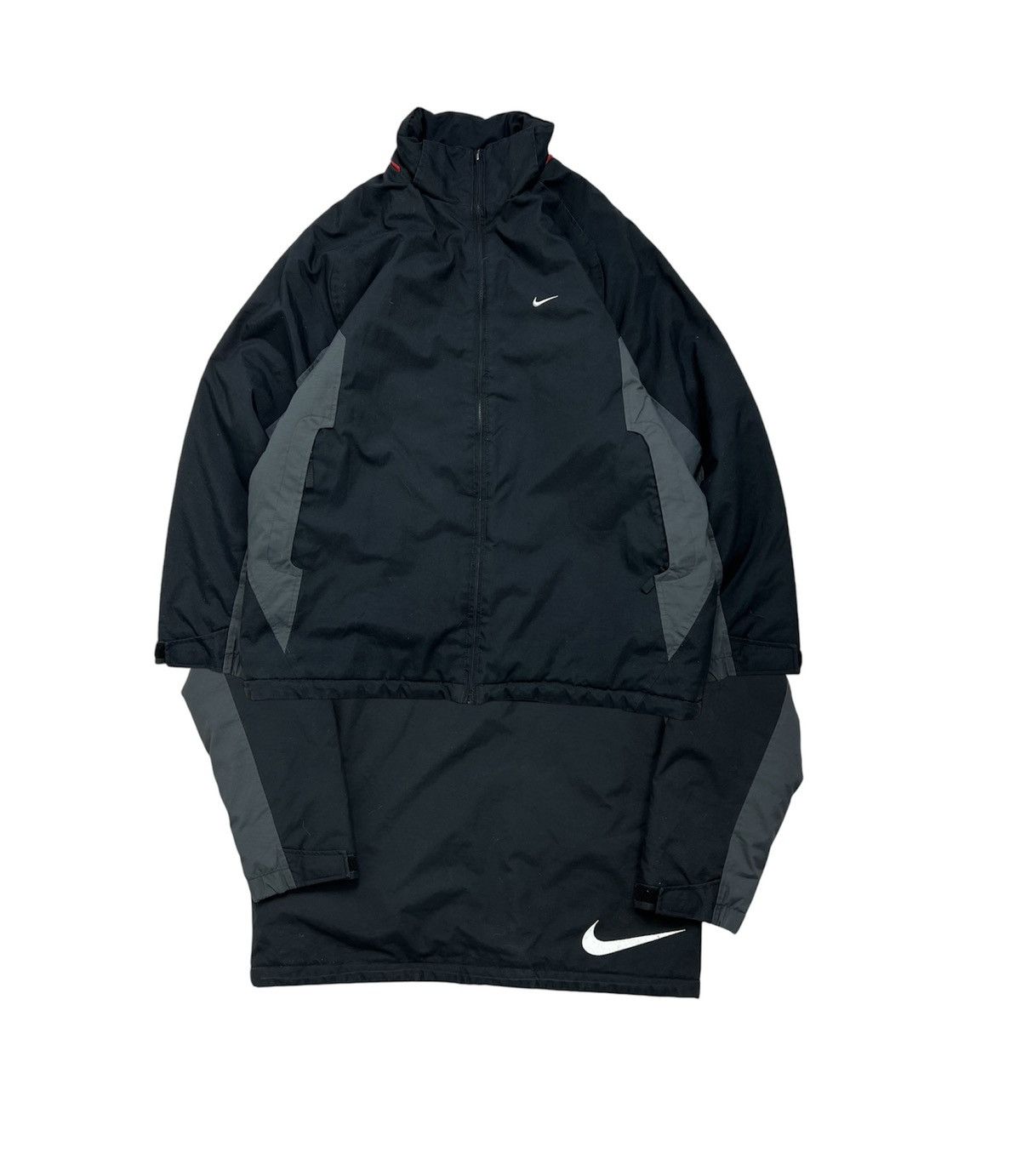 Nike × Vintage Jacket Nike vintage 00’s swoosh zipped winter Size US XL / EU 56 / 4 - 1 Thumbnail