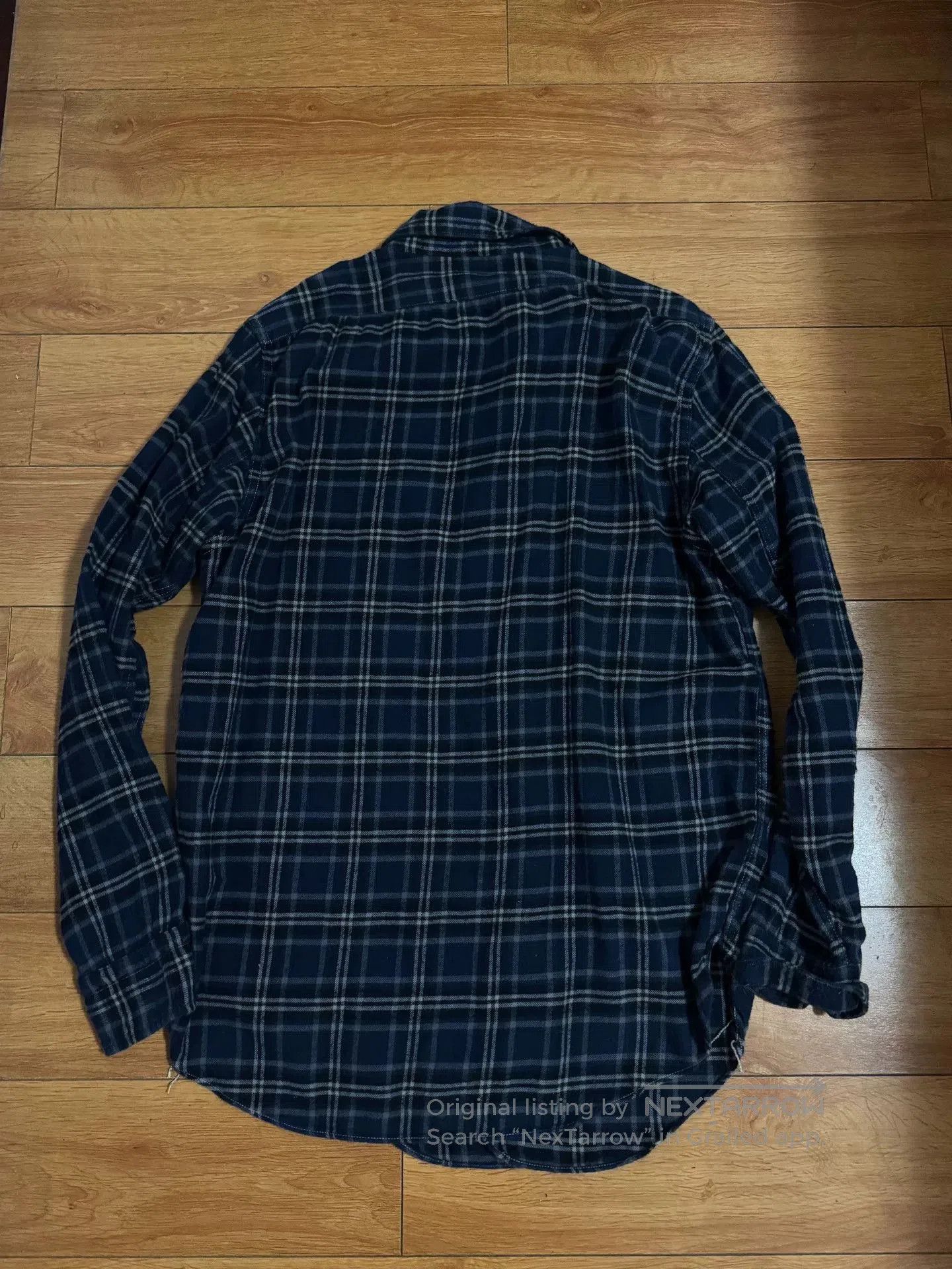 Freewheelers Navy Gray Flannel Shirt Size 16. Size US L / EU 52-54 / 3 - 2 Thumbnail