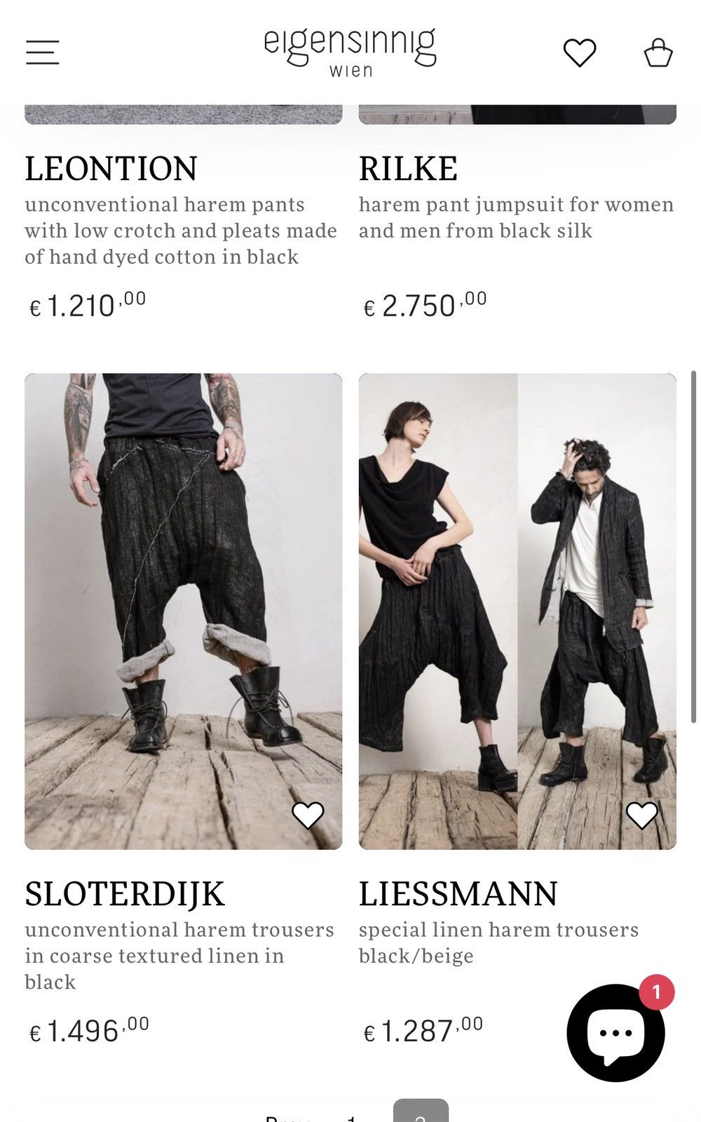 Hysteric Glamour × If Six Was Nine Eigensinnig Wien Sloterdijk avant garde linen harem pants Size US 32 / EU 48 - 2 Thumbnail