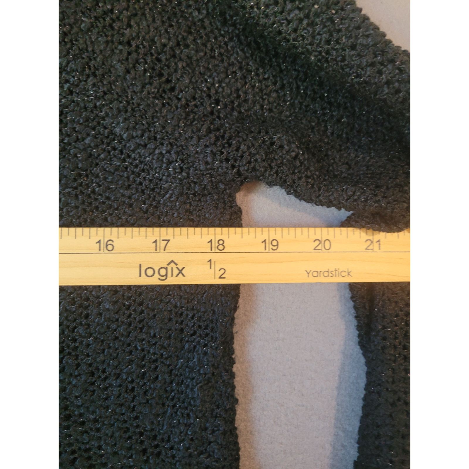 VTG Parisian Style Black Jumper Chunky Knit Zipper Accent M