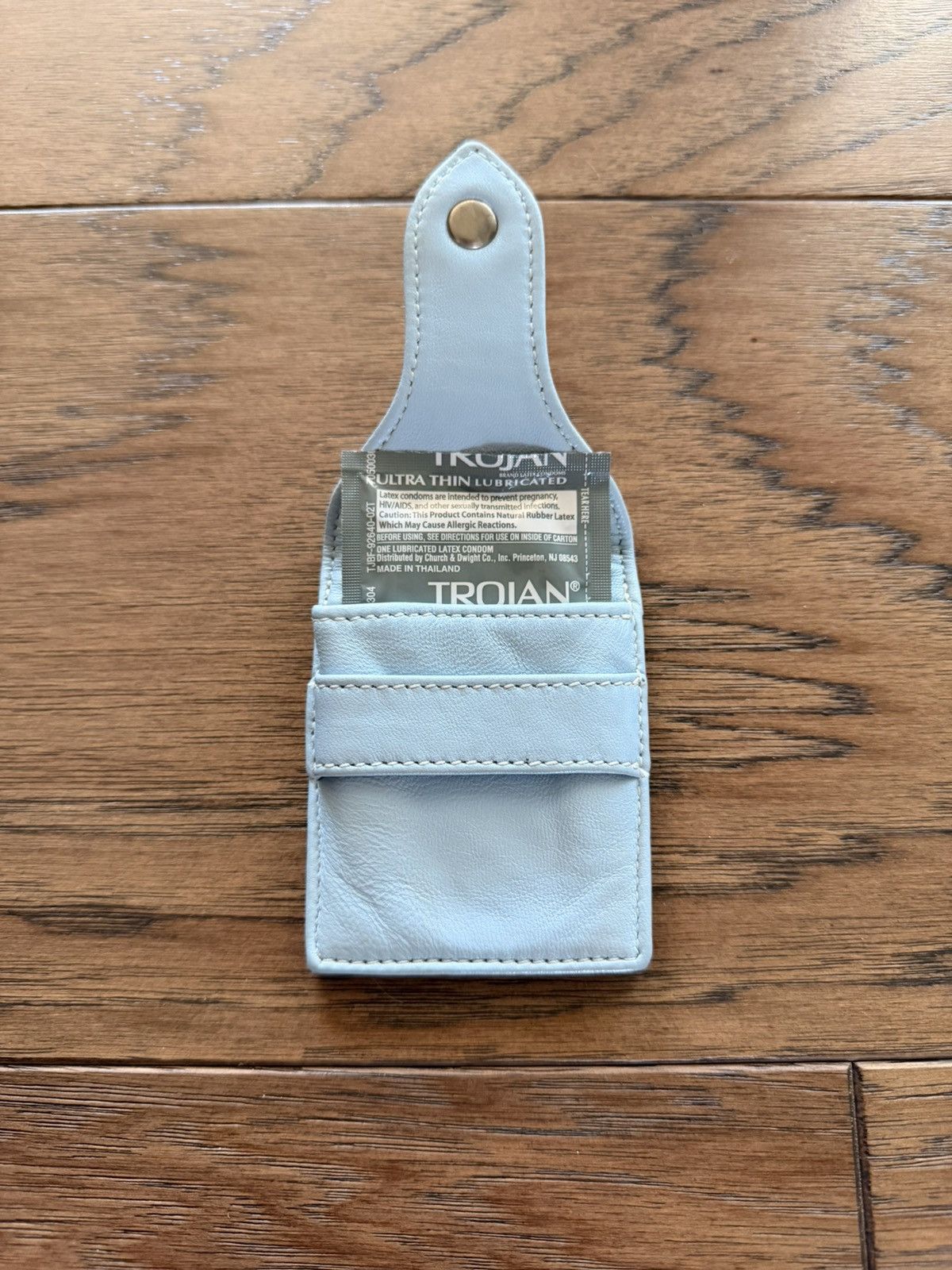 Chrome Hearts Chrome Hearts Vintage Baby Blue Leather Condom Holder Wallet Size ONE SIZE - 2 Thumbnail
