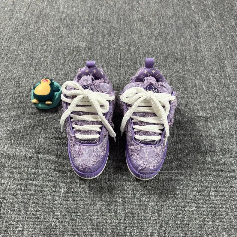 Louis Vuitton Louis Vuitton Skate Purple Lining Full Print Casual Shoes Size US 5 / EU 37 - 2 Thumbnail