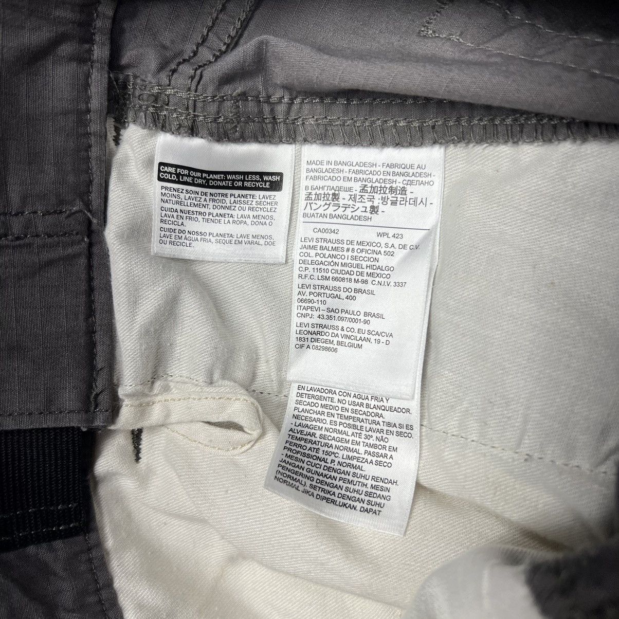 Levi's Levis Cargo Pants Grey Ripstop Straight Tactical Y2K Size US 29 - 10 Thumbnail