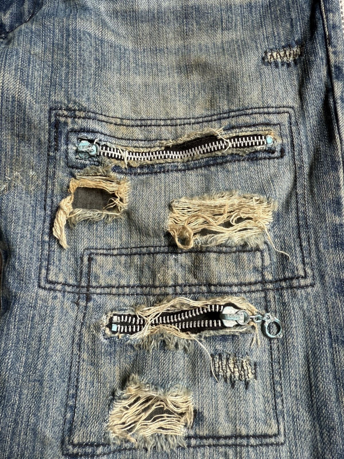 Japanese Brand EDGE RUPERT distressed y2k/punk flare jeans Size US 34 / EU 50 - 9 Thumbnail