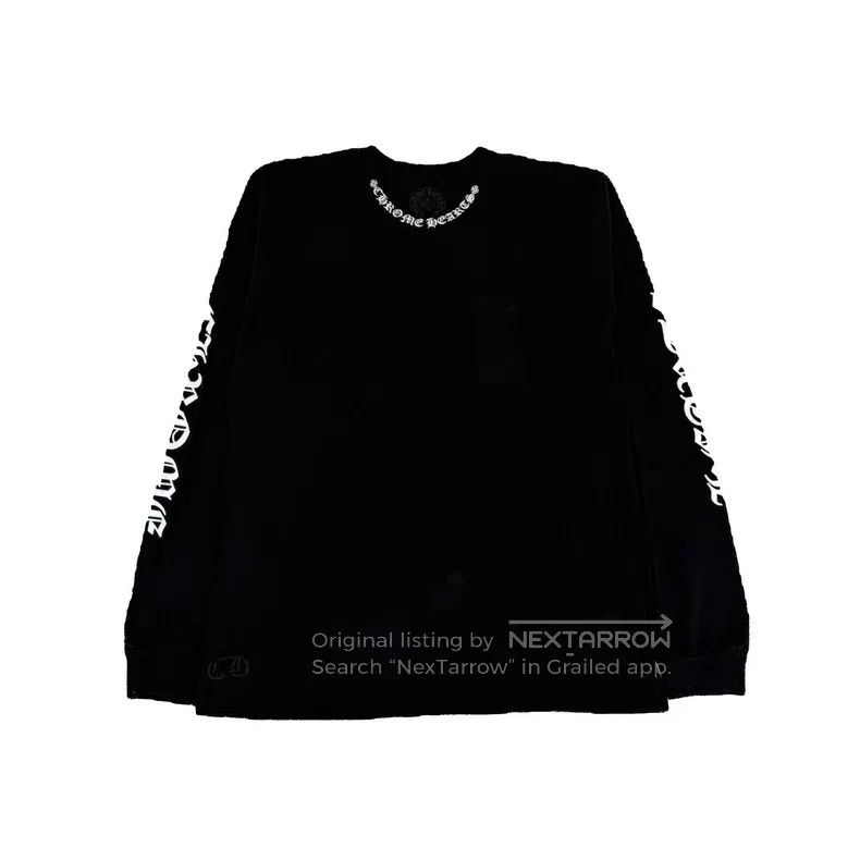 Chrome Hearts CHROME HEARTS Size XXL Black neckline printed long sleeves Size US XXL / EU 58 / 5 - 1 Thumbnail