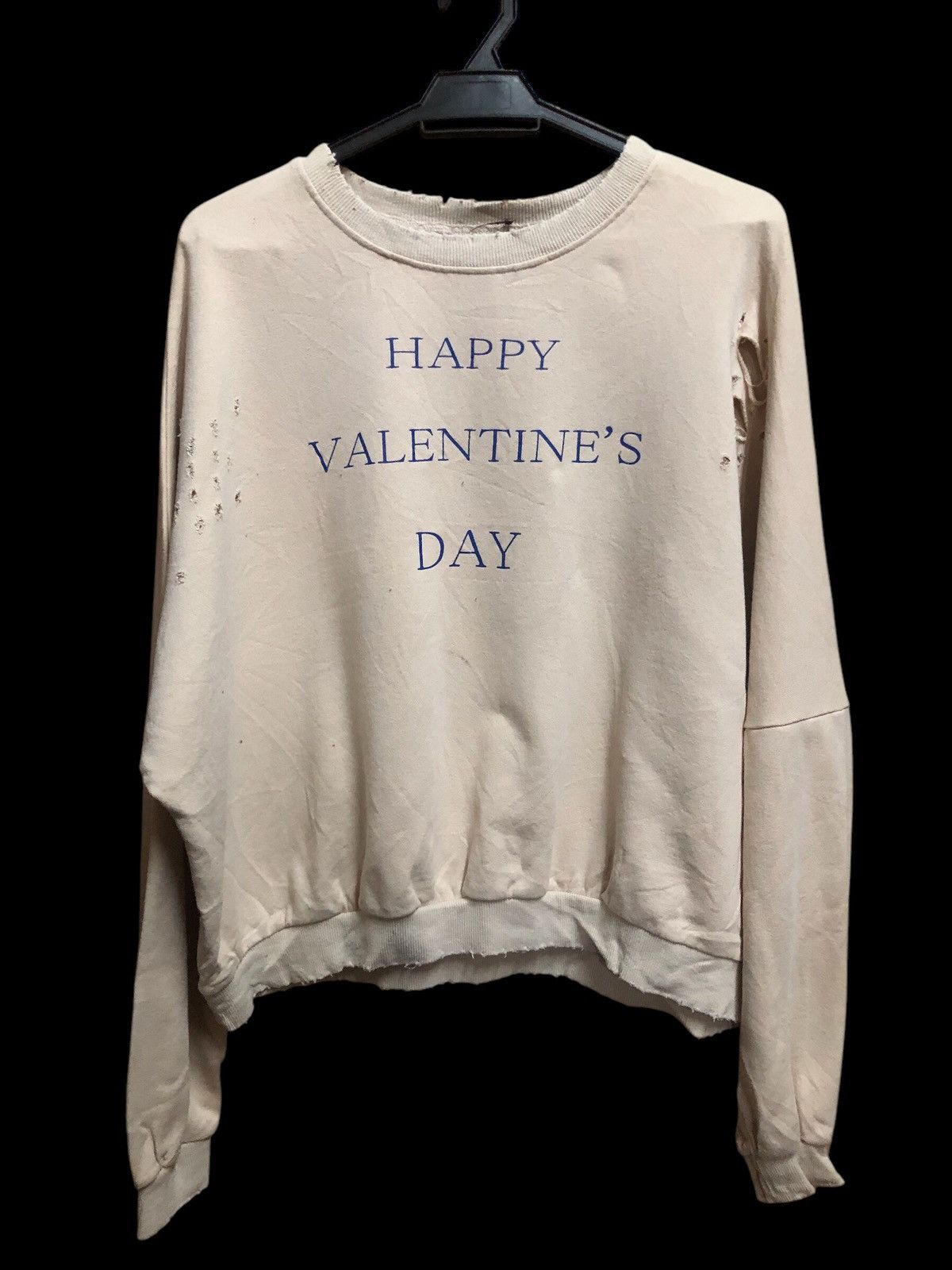 Japanese Brand Donoban Original Happy Valentine Day Distressed Sweatshirt Size L / US 10 / IT 46 - 1 Thumbnail