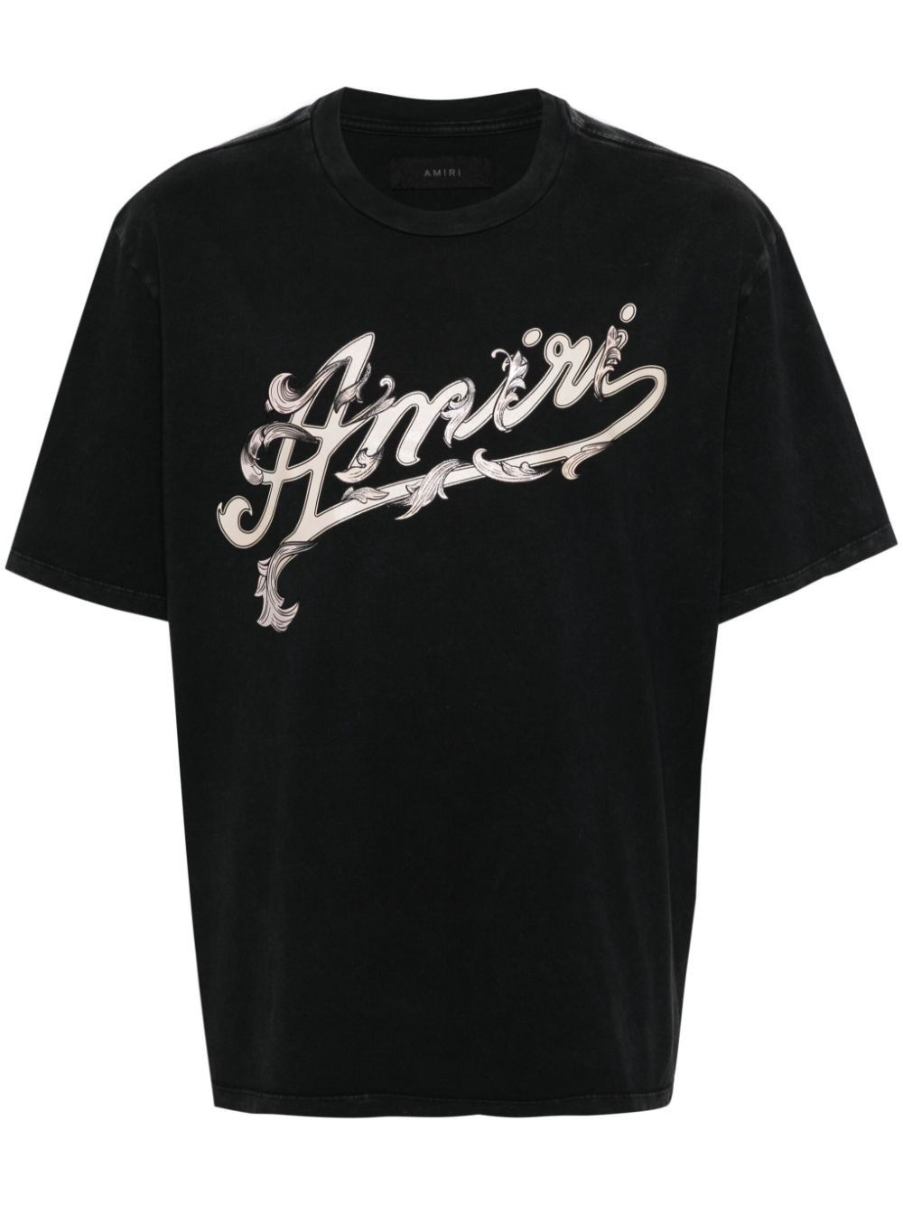 Amiri o1s1wg110425 Filigree Short Sleeve T-Shirt in Black Size US S / EU 44-46 / 1 - 1 Thumbnail