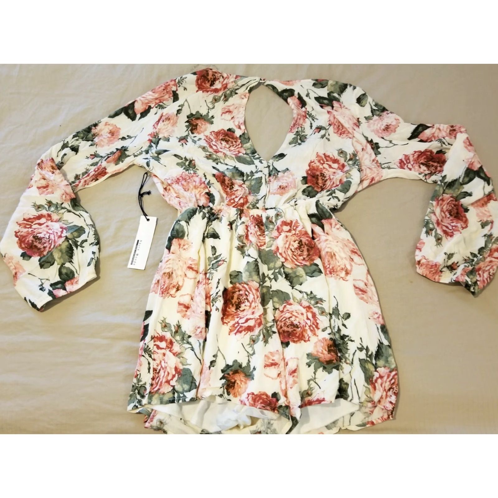 Vintage Womens Haute Monde Romper XL White Size 40" / US 18 - 7 Thumbnail
