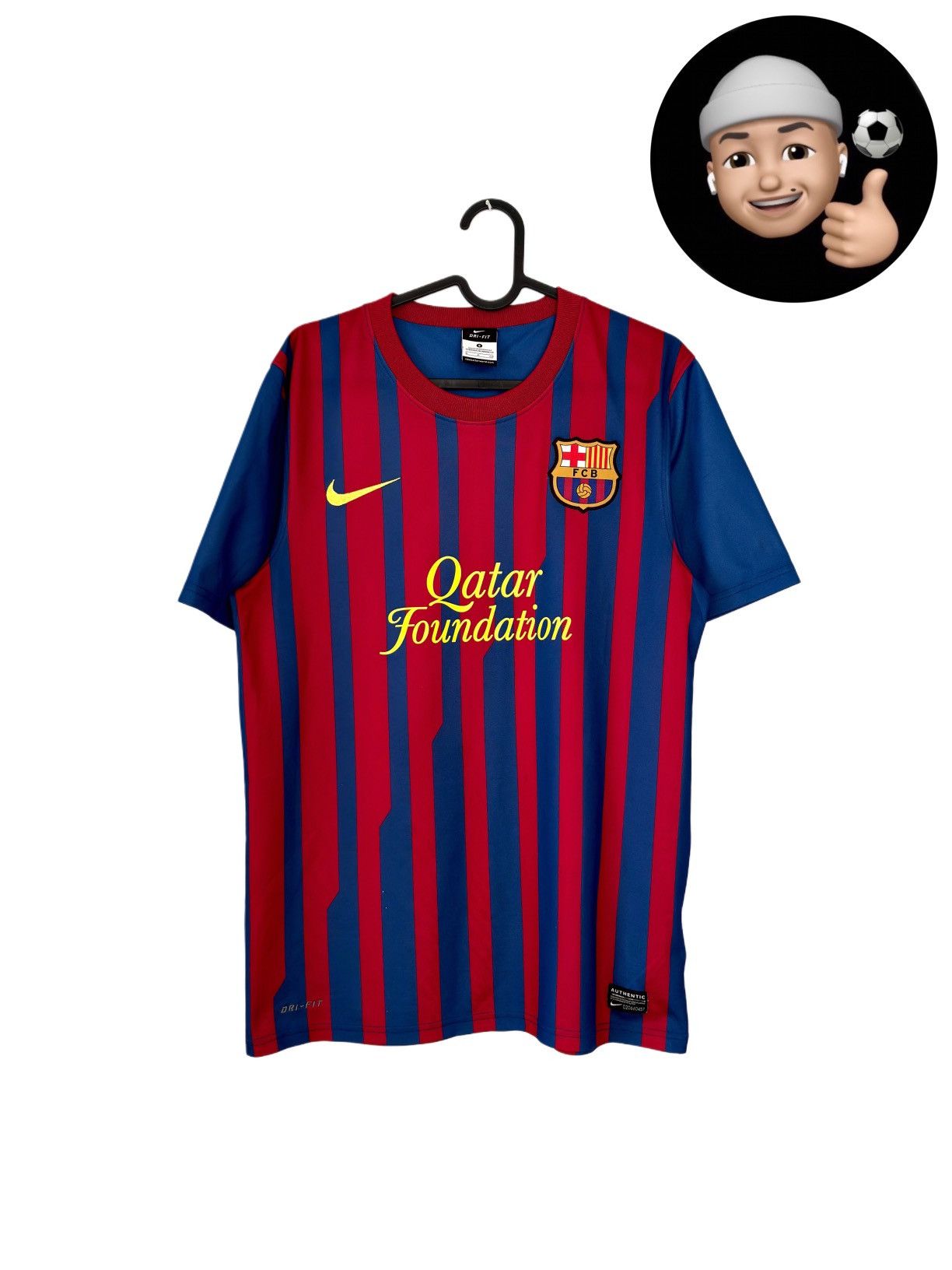 Nike 2011 2012 Barcelona Barca Nike Home Soccer Jersey Shirt Tee Size US S / EU 44-46 / 1 - 1 Thumbnail