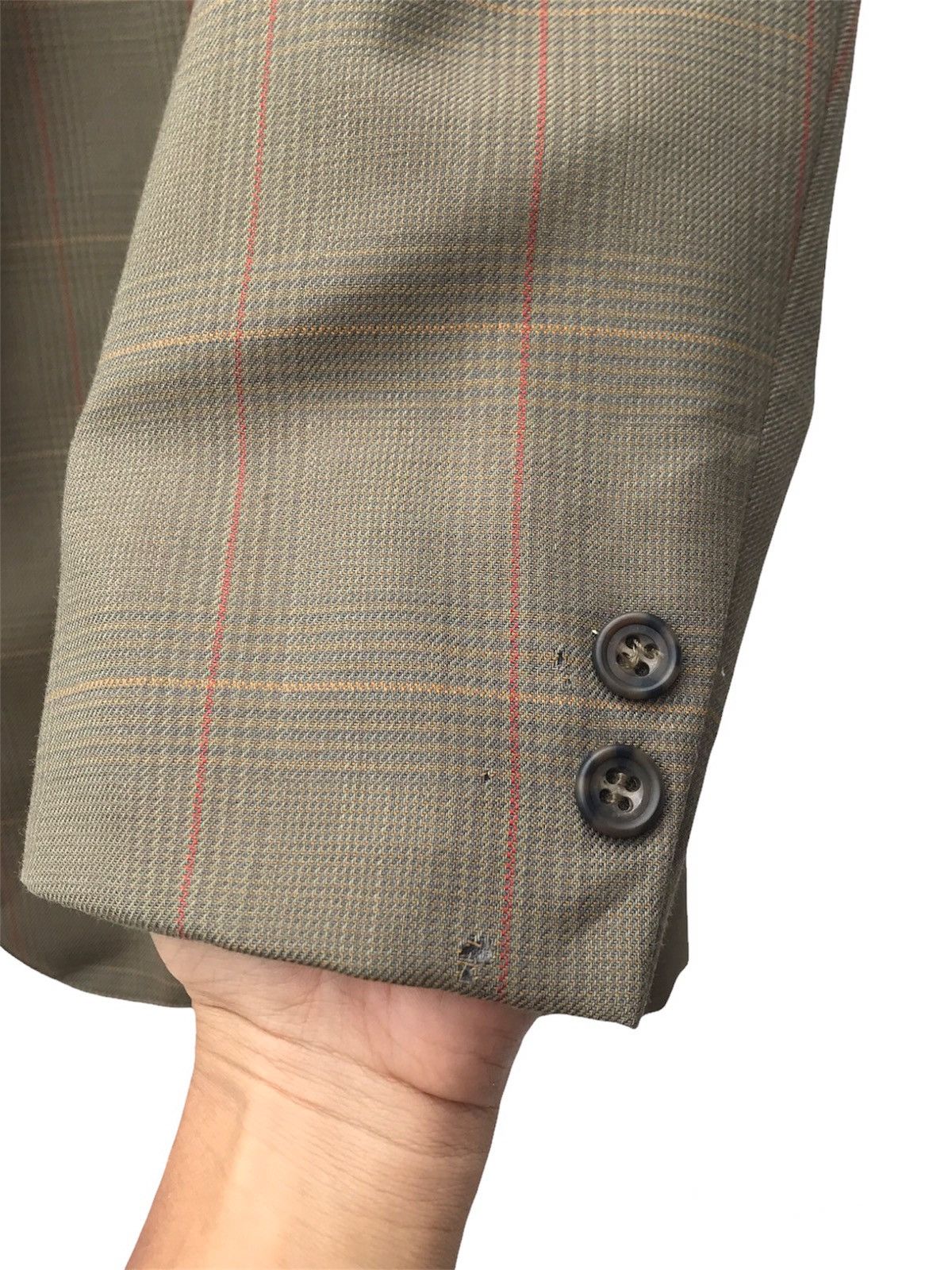 Hardy Amies × Vintage Vintage Hardy Amies Plaid Wool Blazer Size US S / EU 44-46 / 1 - 8 Thumbnail