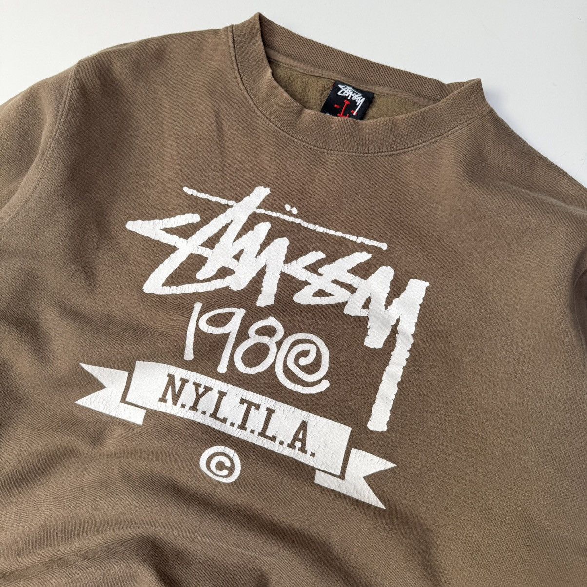 Stussy Vintage stussy NYTLA y2k brown sweatshirt crewneck Size US L / EU 52-54 / 3 - 2 Thumbnail