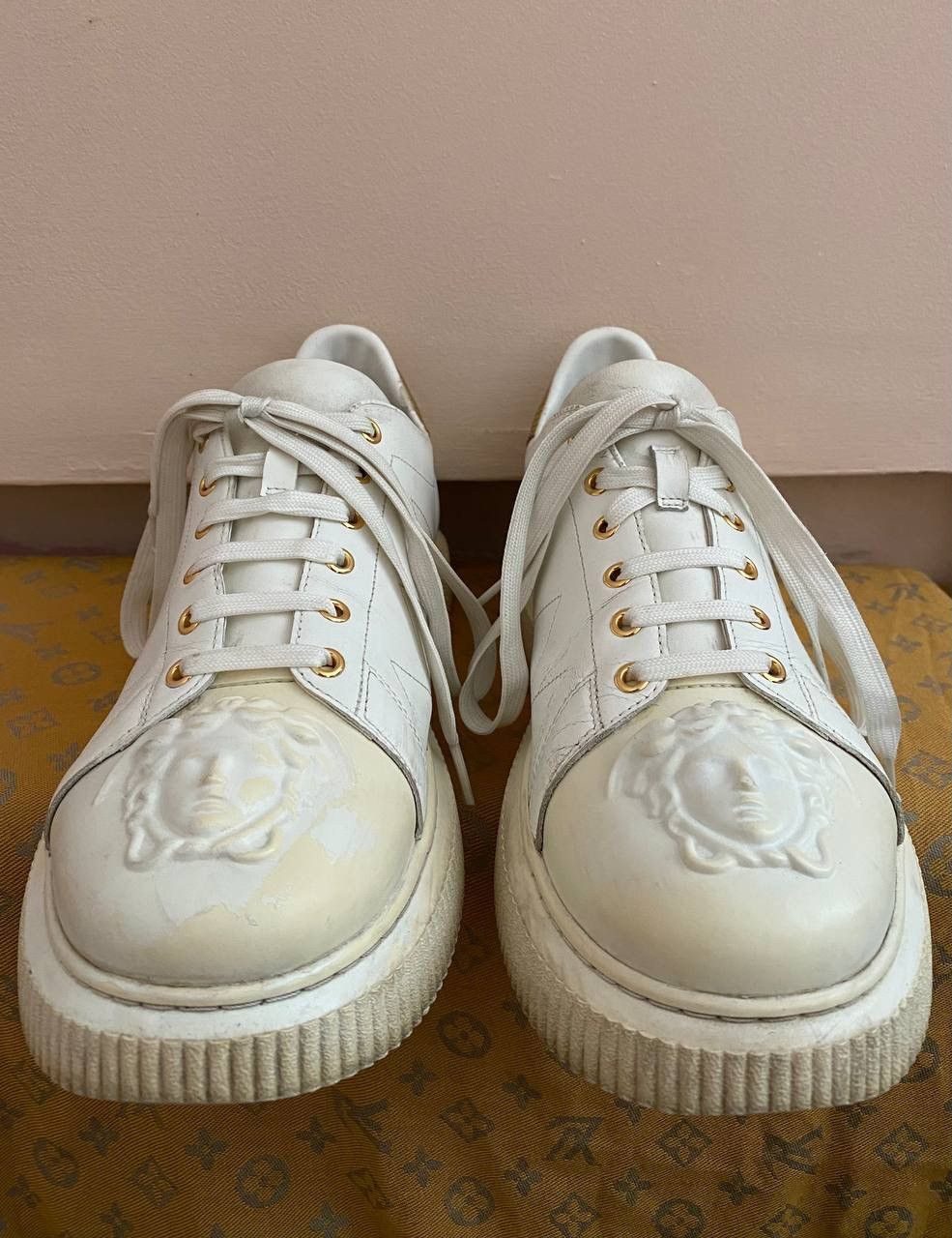 Versace 🔥 RRP 850$ Versace Big Medusa Logo Sneaker Size US 12.5 / EU 45-46 - 2 Thumbnail