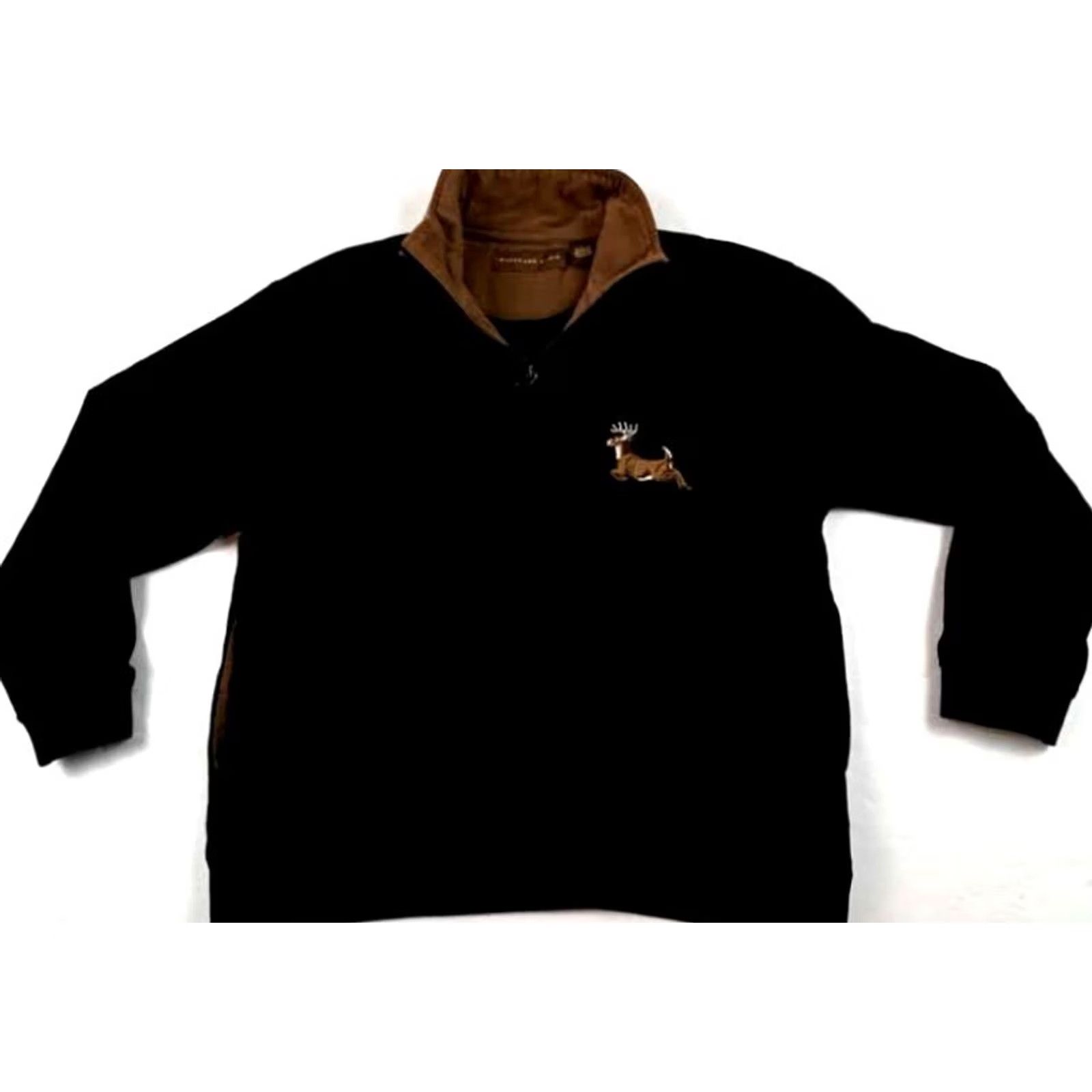 Vintage VINTAGE Woodland Trails Fleece 1/4 Zip Embroidered Deer Large Size L / US 10 / IT 46 - 5 Thumbnail