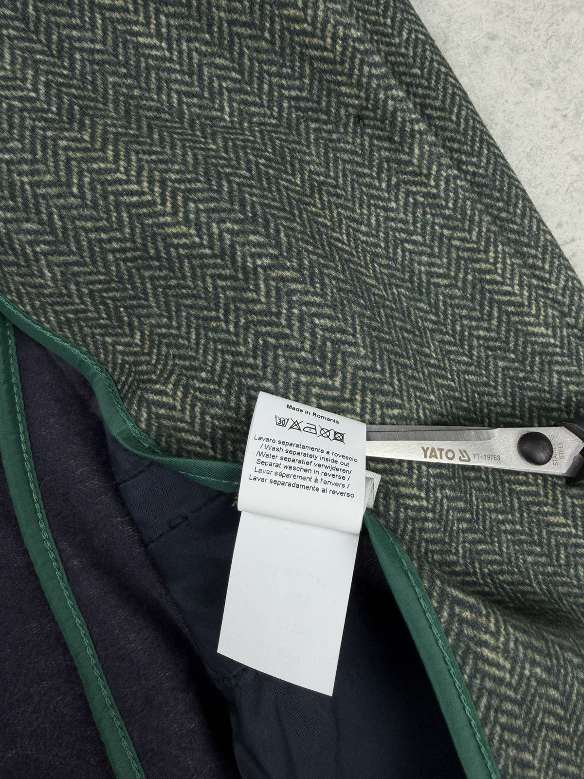 Circolo 1901 Circolo 1901 Womens Jersey Blazer Green Herringbone Size 46 Size L / US 10 / IT 46 - 11 Thumbnail