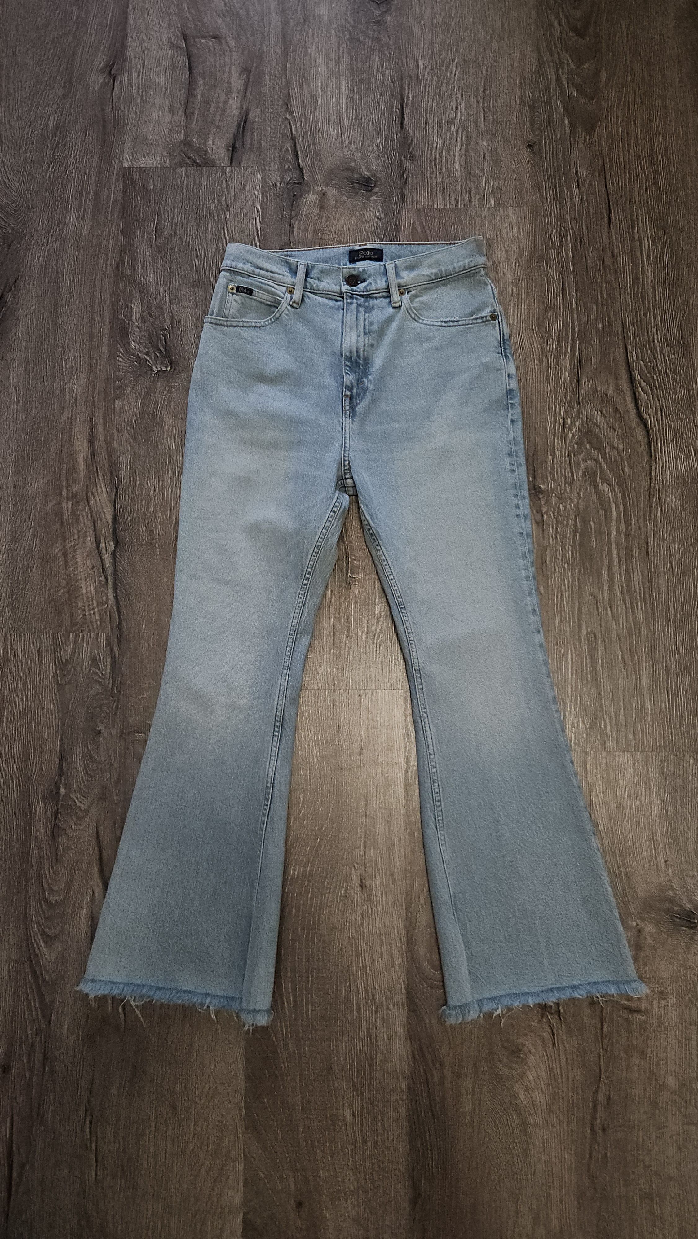 Polo Ralph Lauren POLO RALPH LAUREN SHARONA CROP FLARE JEAN Size 27" / US 4 / IT 40 - 1 Thumbnail