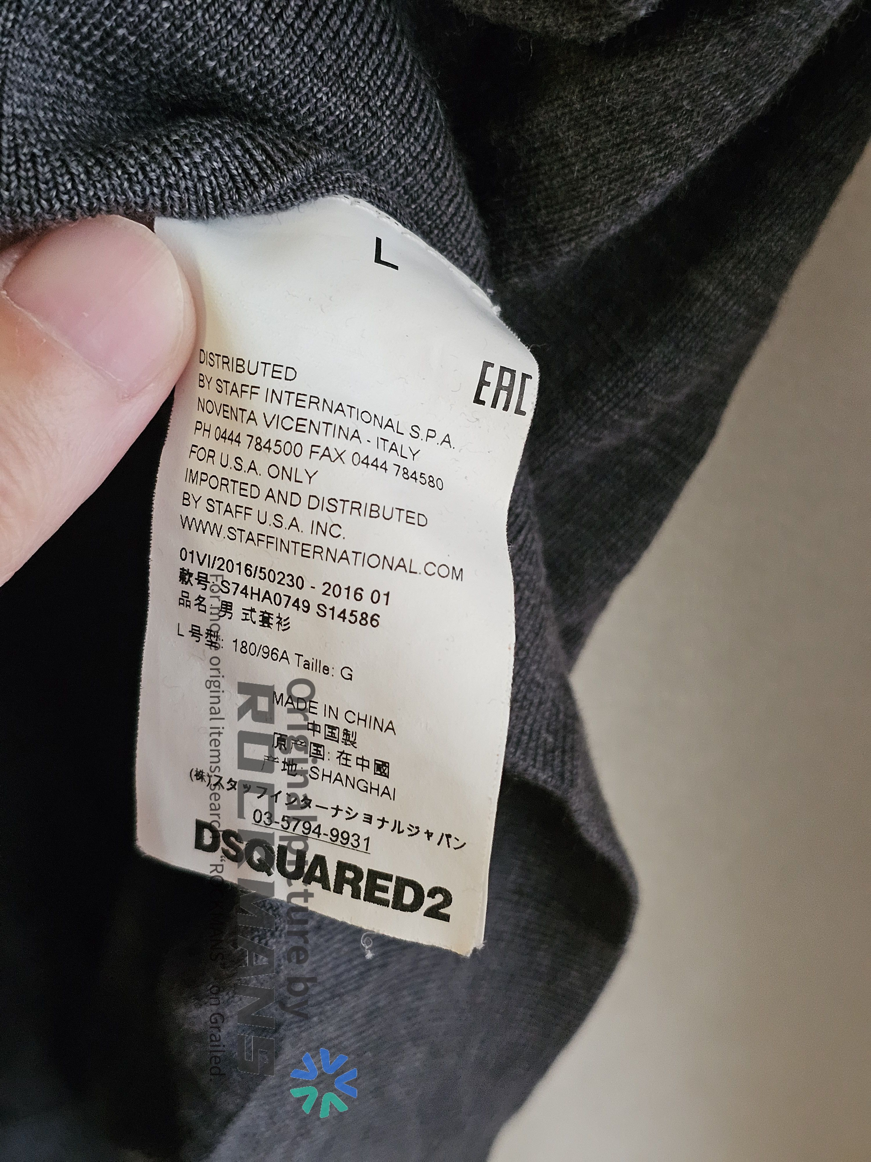 Dsquared2 DSQUARED2 Wool Sweater Size L (fits like M) Size US L / EU 52-54 / 3 - 5 Thumbnail