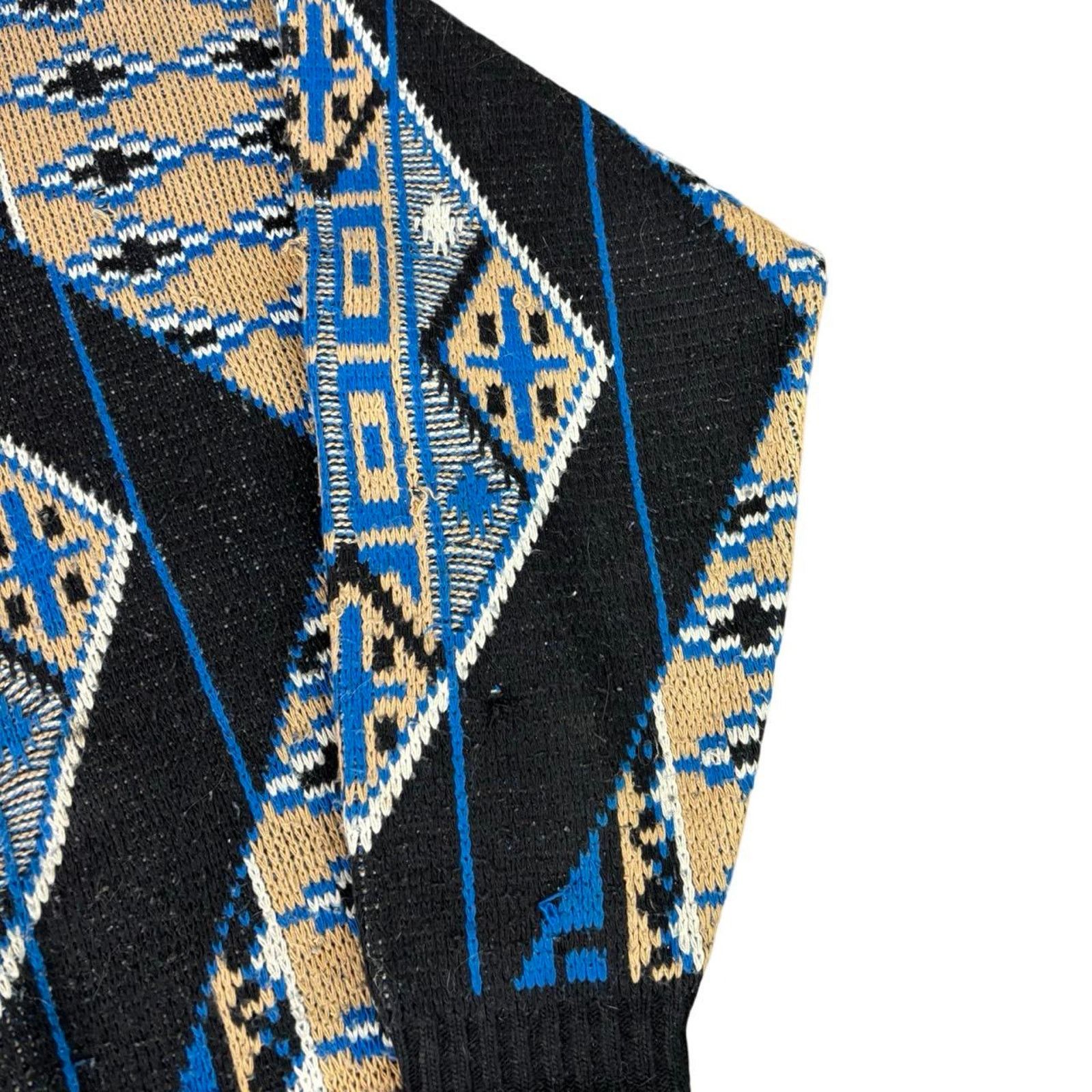 Carhartt Wip × Coogi × Vintage 90s Grandpa Eclectic Style Sweater Size US L / EU 52-54 / 3 - 3 Thumbnail