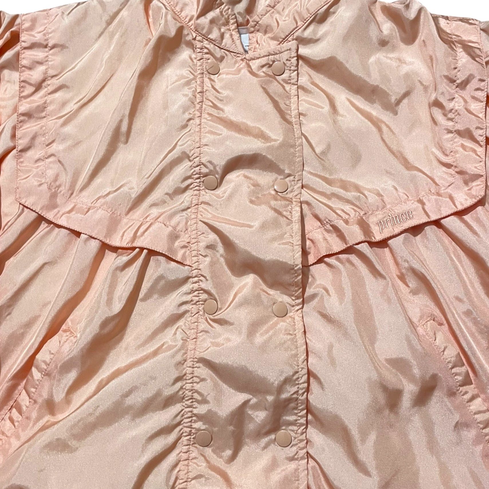 Prince VINTAGE Prince Womens Jacket Pink Size Small Windbreaker Tennis Sportswear 90s Windbreaker Womens Tennis Prince Jacket Small Pink Vintage Size S / US 4 / IT 40 - 2 Thumbnail