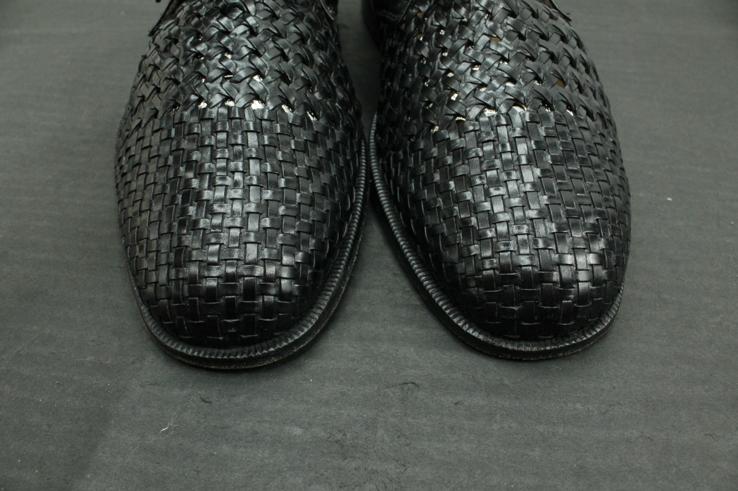 Bally Vintage Bally Lomondo Black Mesh Leather Dress Shoes Size US 9 / EU 42 - 5 Thumbnail