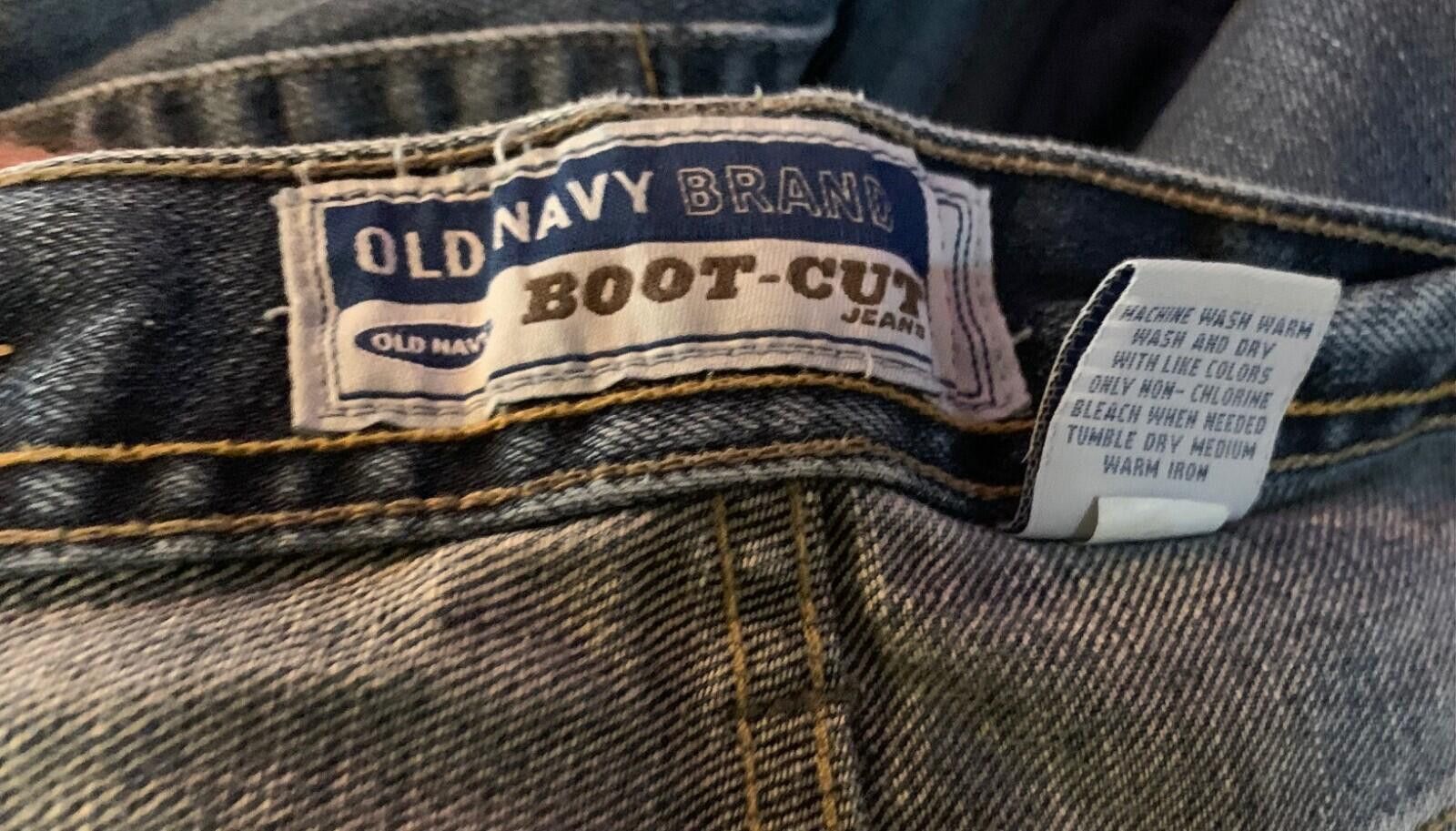 Old Navy Men's Old Navy Boot Cut 44W 30L Blue Jeans Size US 44 / EU 60 - 4 Thumbnail