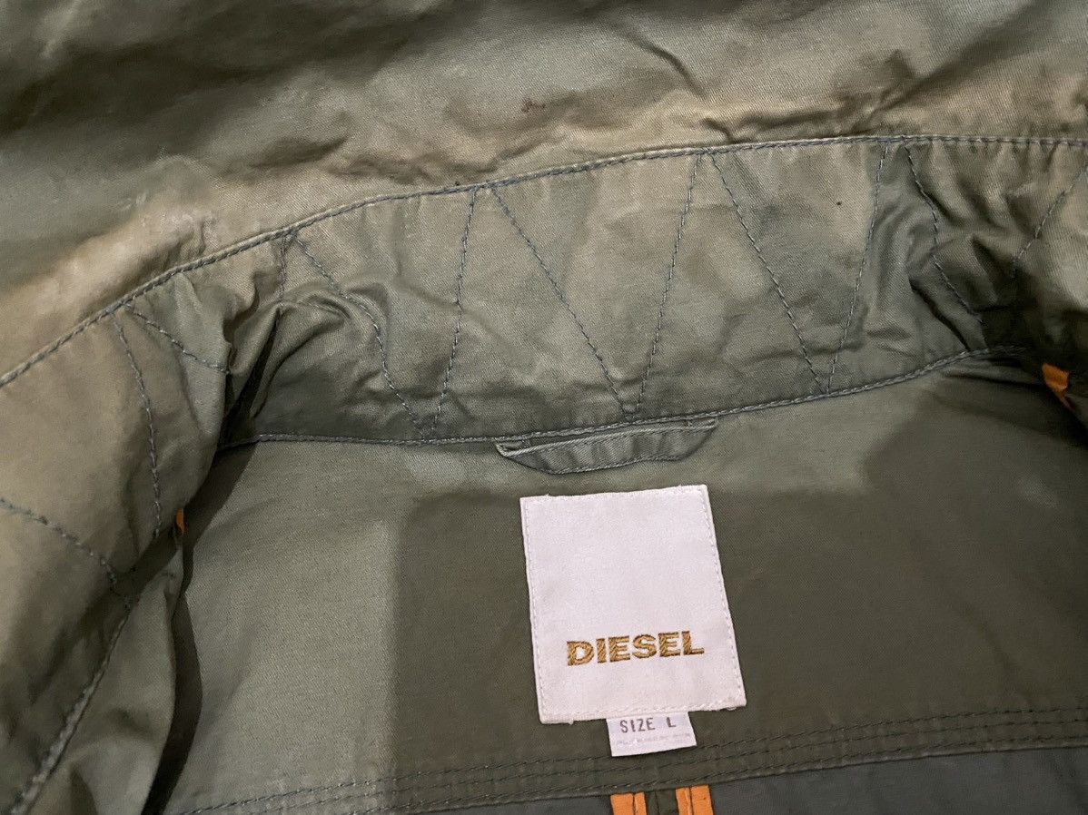 Diesel × Diesel Black Gold Diesel M65 Olive Green Jacket Casual Design Size US L / EU 52-54 / 3 - 12 Thumbnail