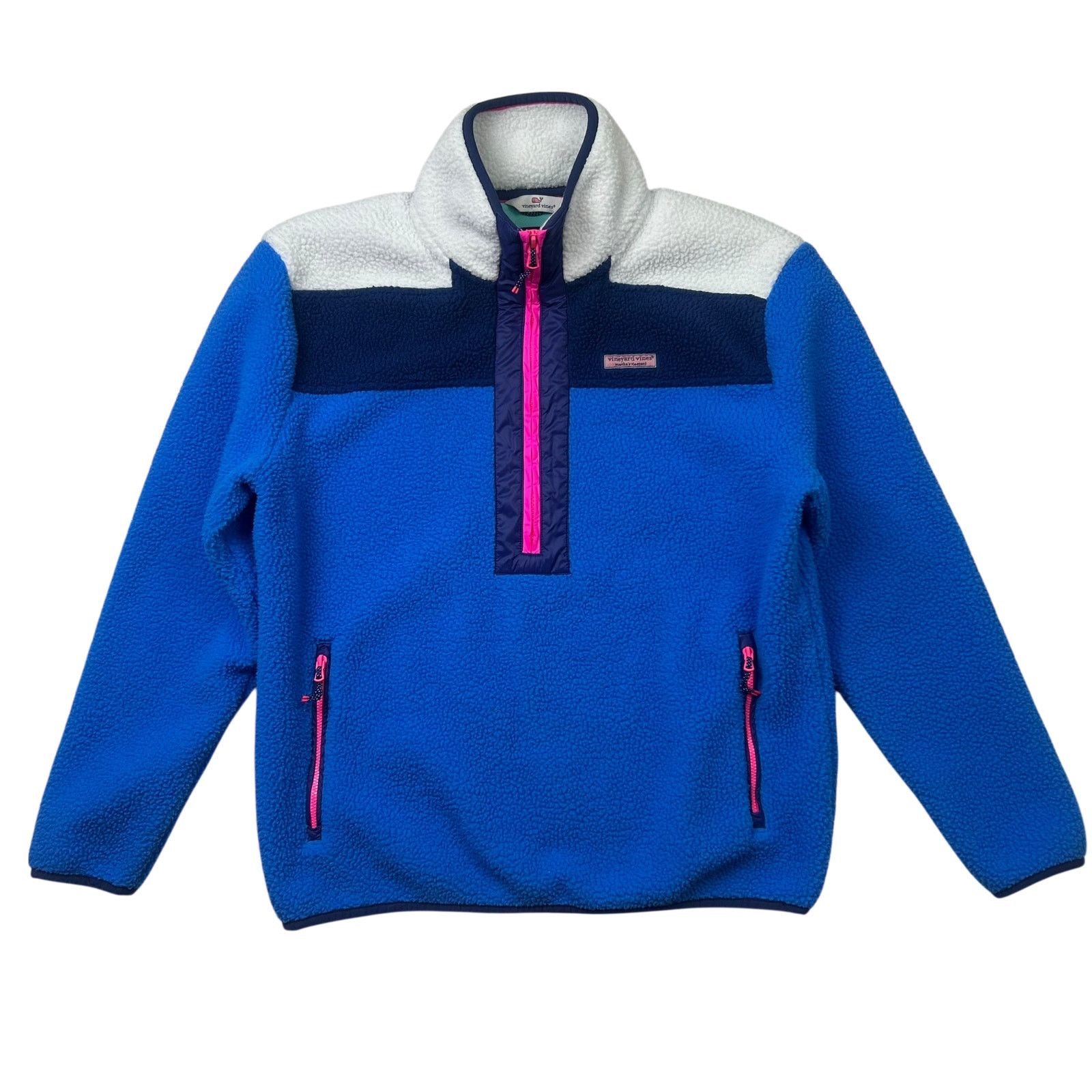 Vineyard Vines Vineyard Vines Sherpa Fleece Pullover Quarter-Zip Sweater Size M / US 6-8 / IT 42-44 - 1 Thumbnail