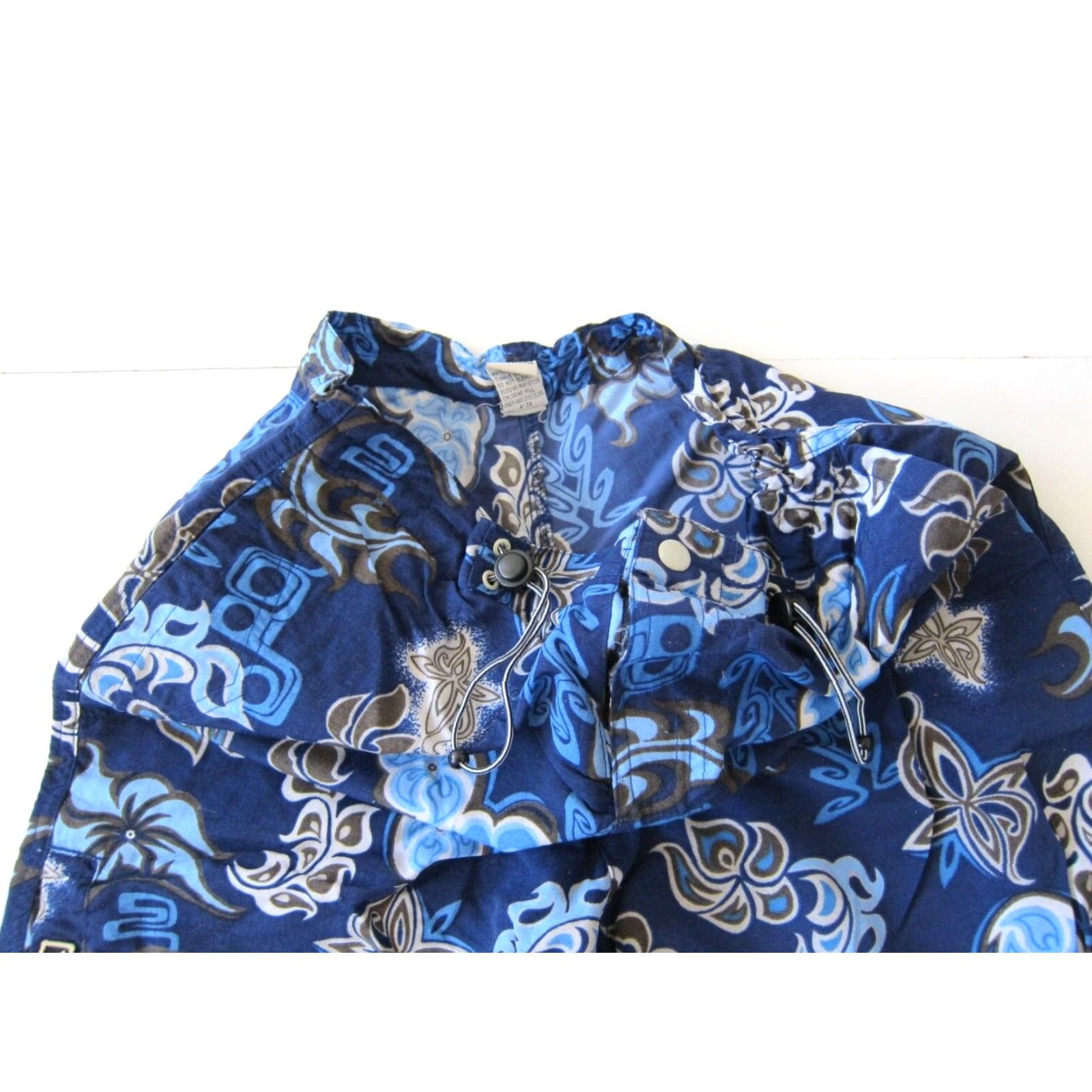 Vintage VINTAGE TYR Board Short Men Medium Blue 90s Floral 100% Nylon Surf Swim Bottom 4 pockets Size US 31 - 6 Thumbnail