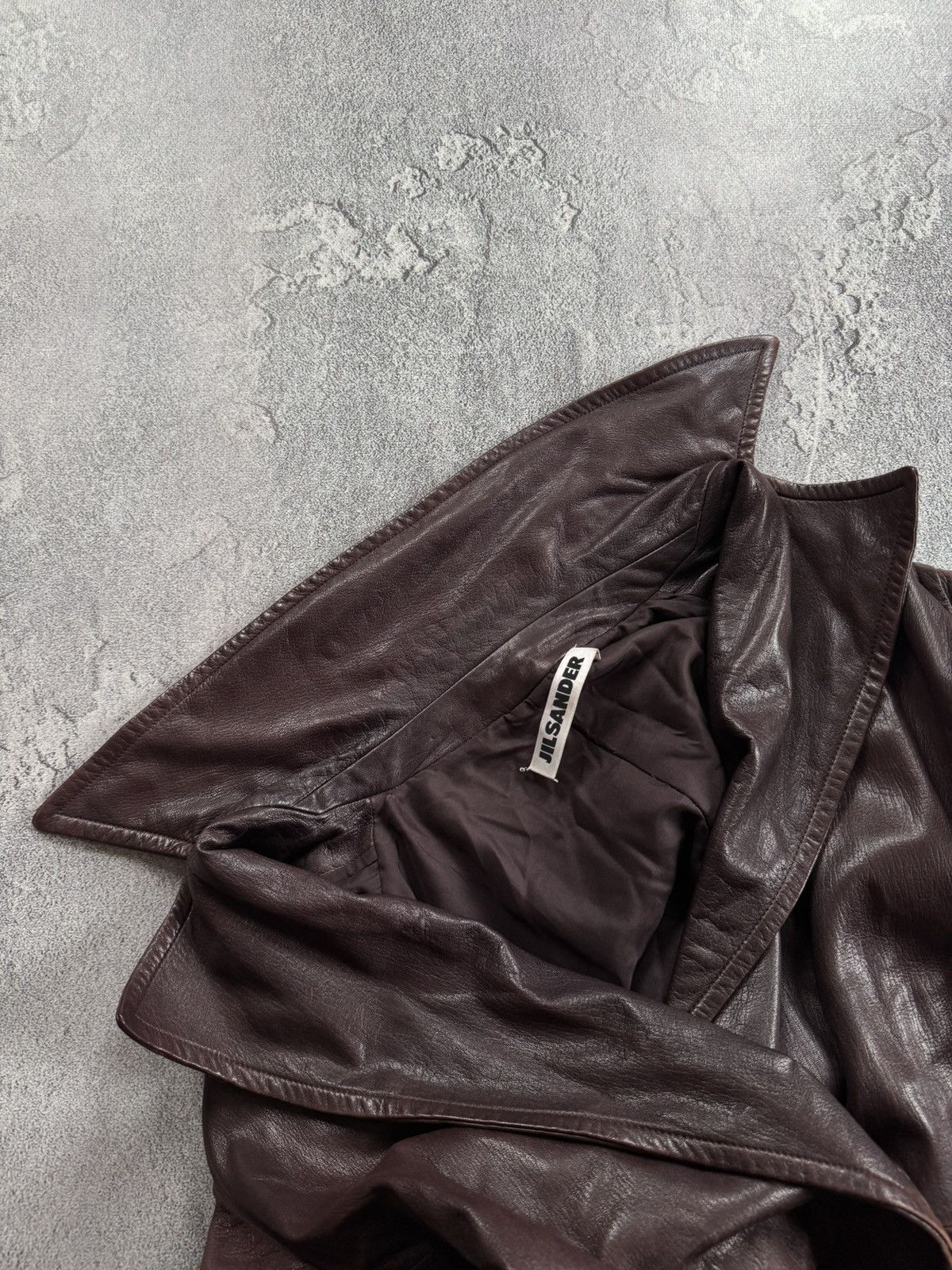 Jil Sander × Vintage Jil Sander 42 Wmns leather jacket blazer coat vintage Size M / US 6-8 / IT 42-44 - 17 Thumbnail
