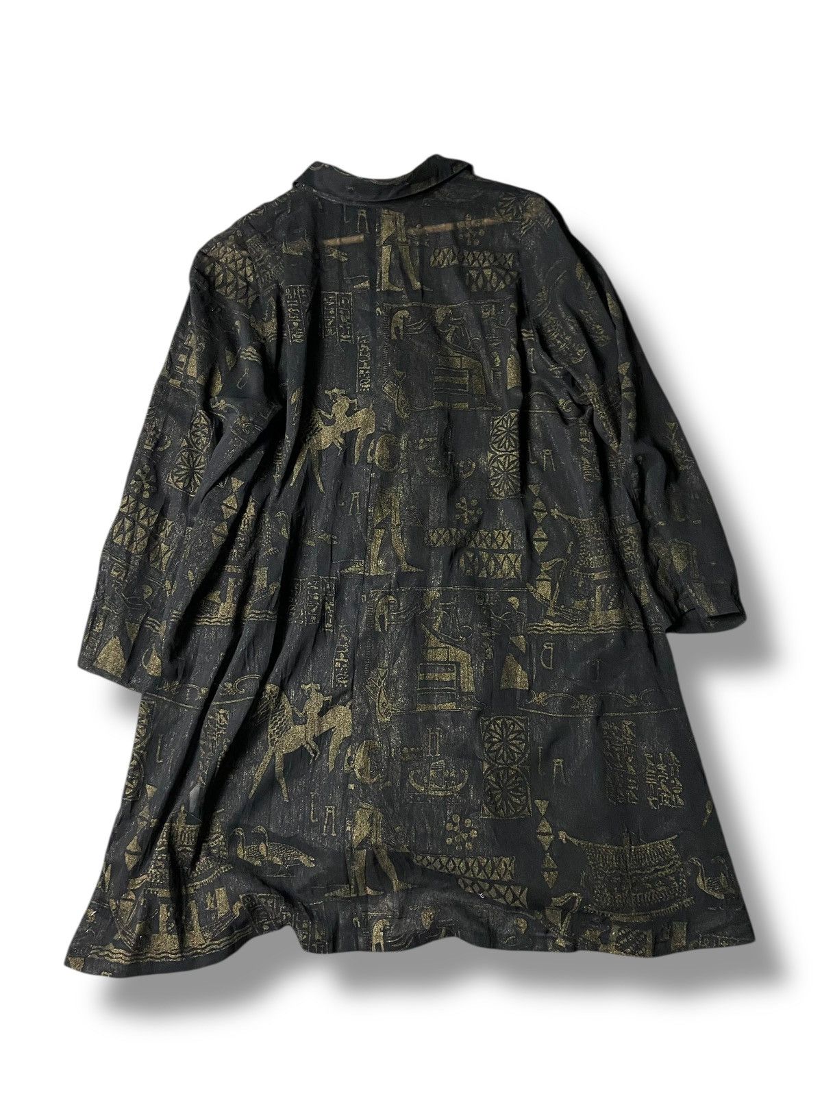 Japanese Brand Vintage Bon Chardin Abstract Button Up Dress (161) Size M / US 6-8 / IT 42-44 - 3 Thumbnail