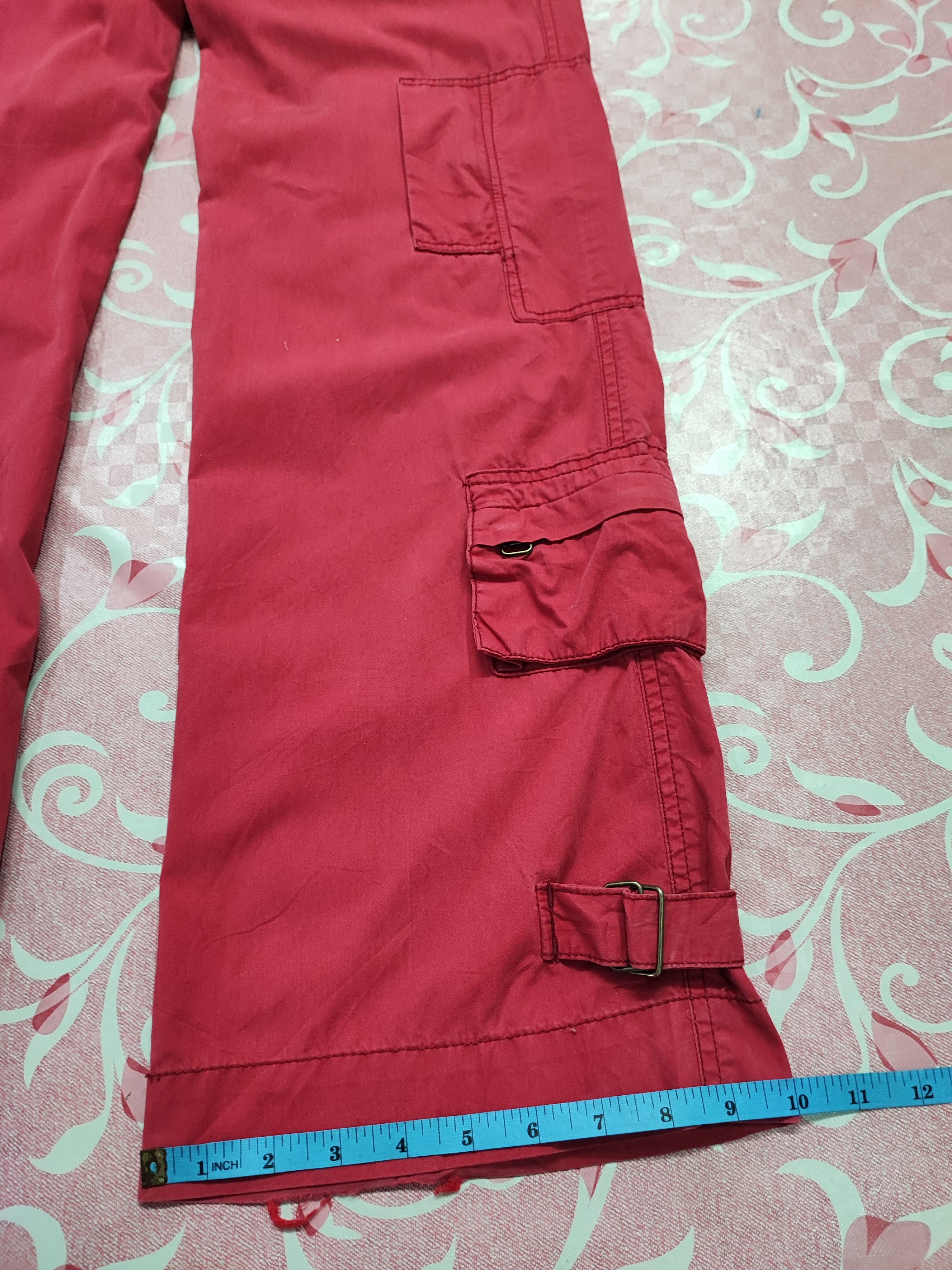 If Six Was Nine Cargo Pant Multipocket Red by Periscope 28 Size US 28 / EU 44 - 11 Thumbnail