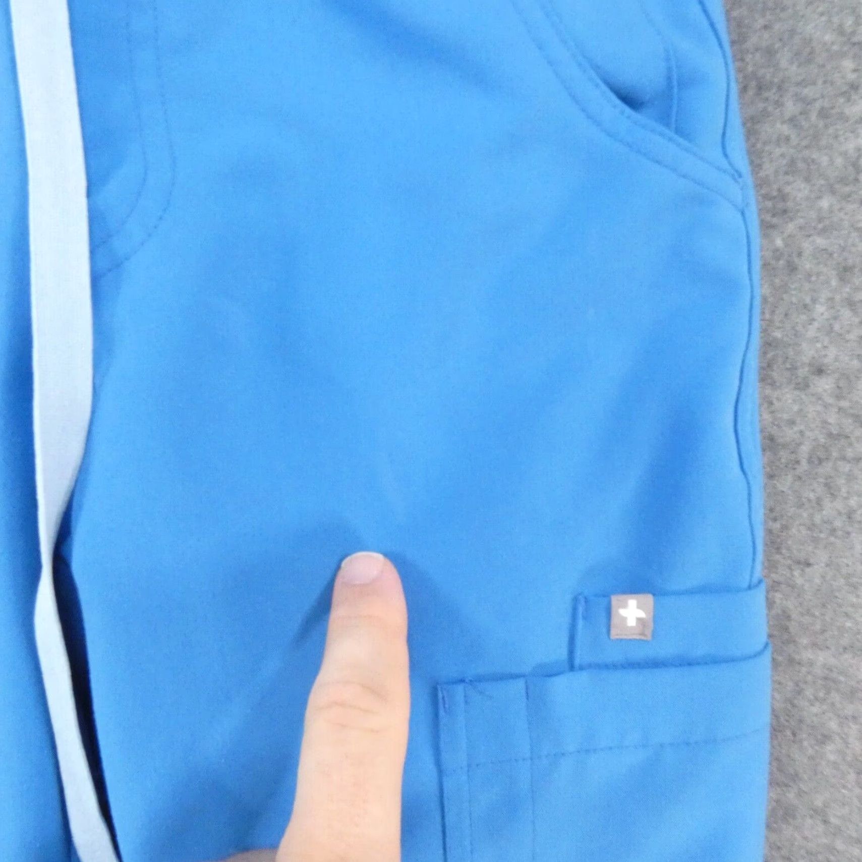 Vintage FIGS Scrub Pants Womens 2XS/P Blue Drawstring Medical Solid Size 24" / US 00 / IT 34 - 3 Thumbnail