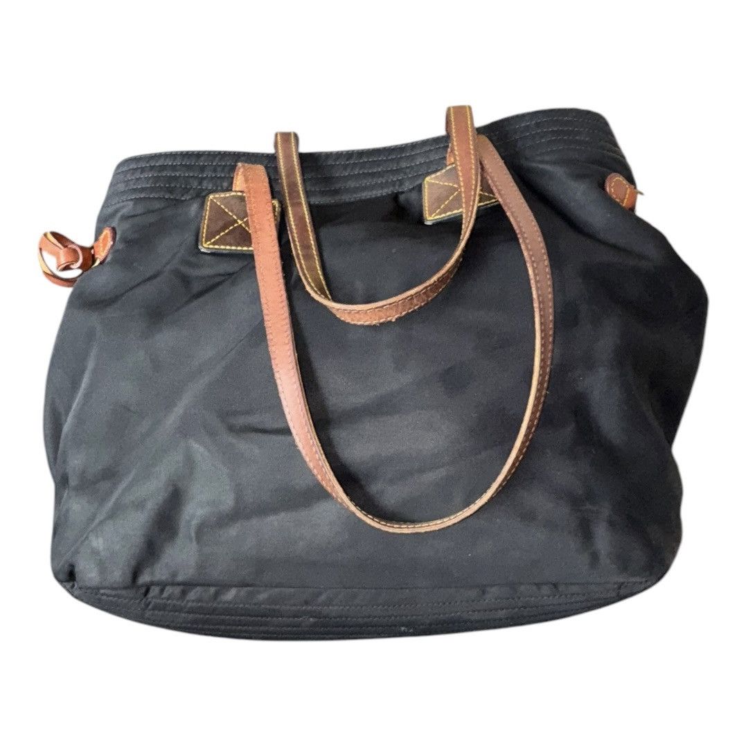 Dooney & Bourke Dooney And Bourke Nylon Tote Handbag Bucket Purse Black Brow Size ONE SIZE - 8 Thumbnail