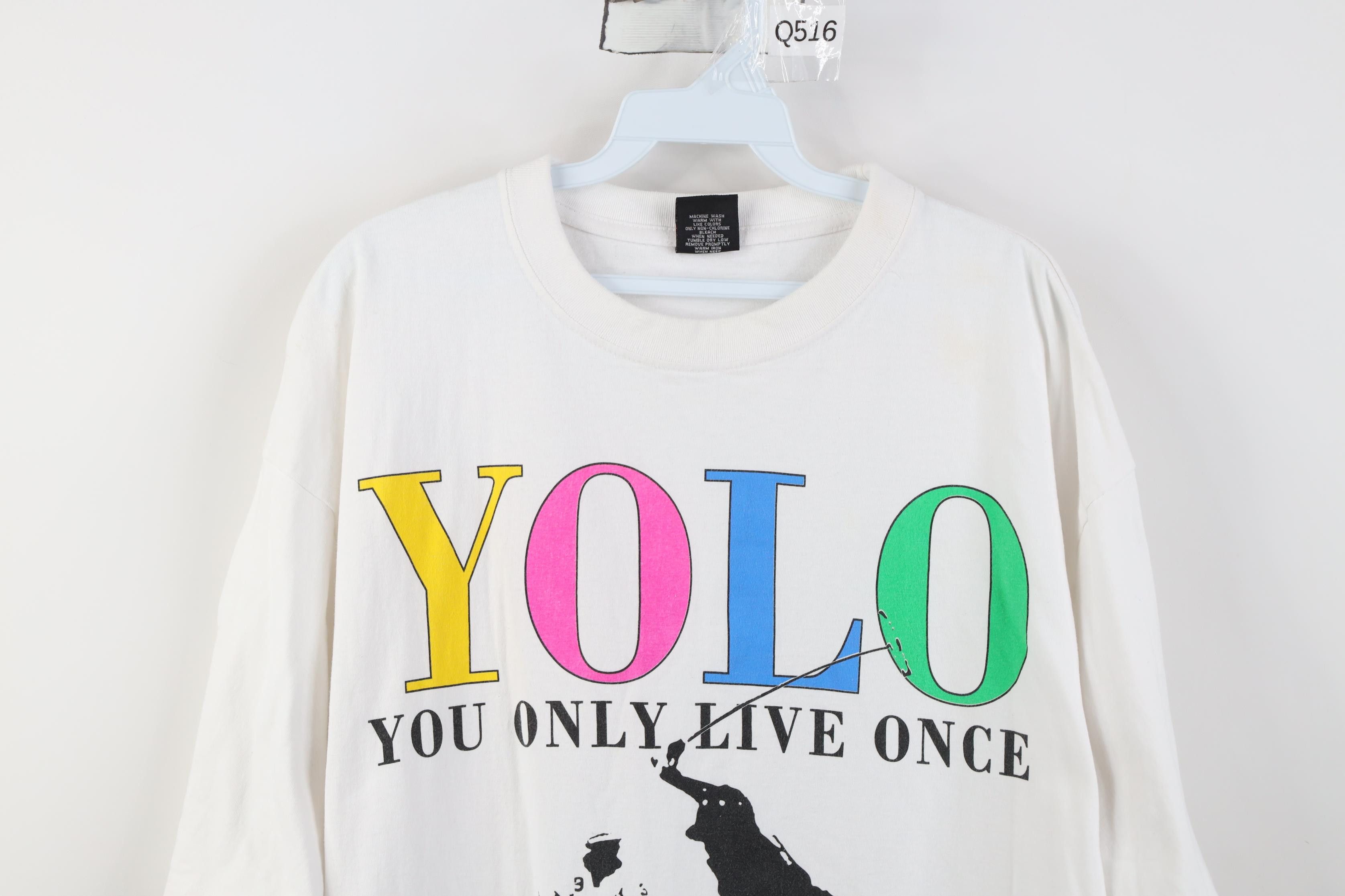Vintage Vintage Streetwear Horse YOLO You Only Live Once T-Shirt Size US XXL / EU 58 / 5 - 2 Thumbnail