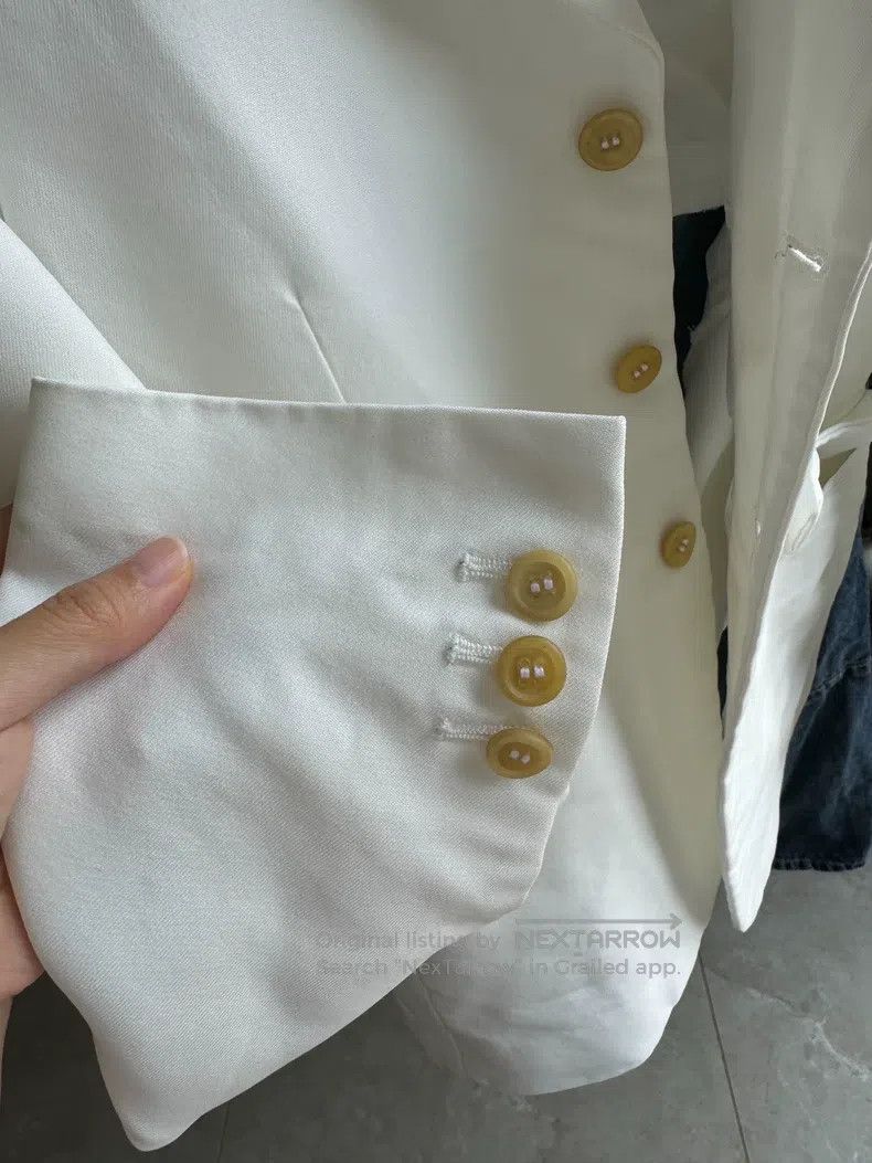 Comme des Garcons Comme Des Garcons Back Open White Suit Size XS / US 0-2 / IT 36-38 - 6 Thumbnail
