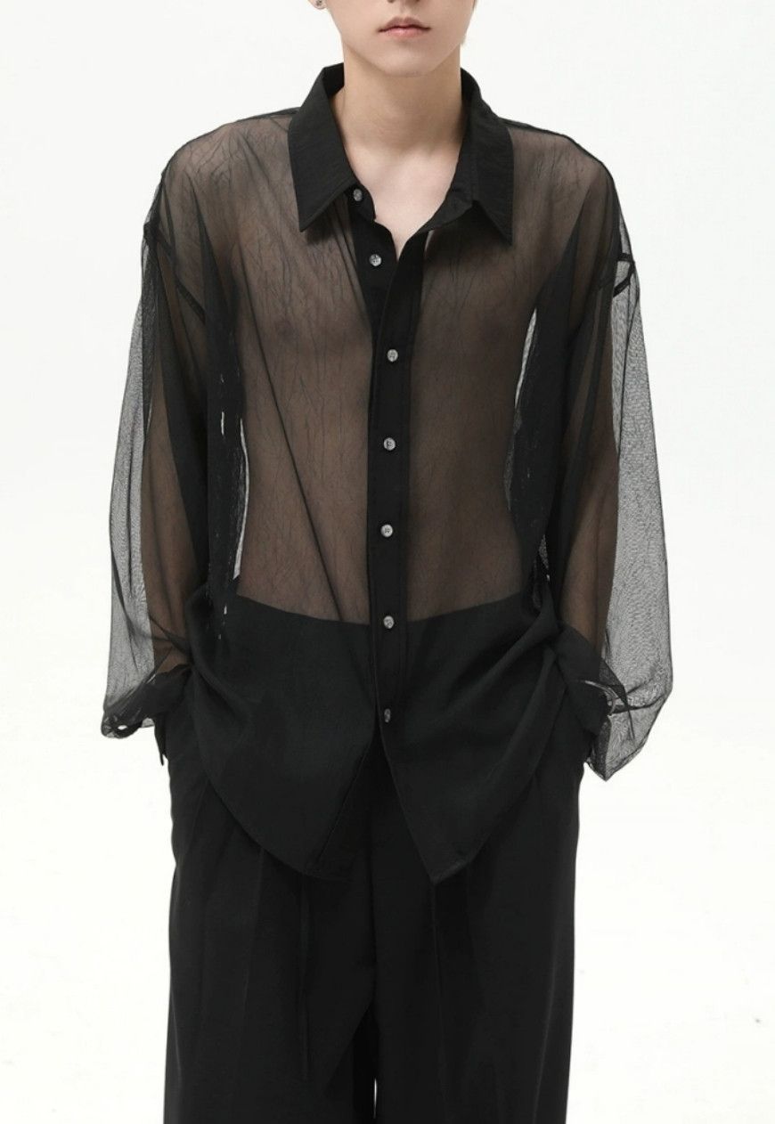 Other Men’s Thin mesh see-through shirt Size US M / EU 48-50 / 2 - 7 Thumbnail