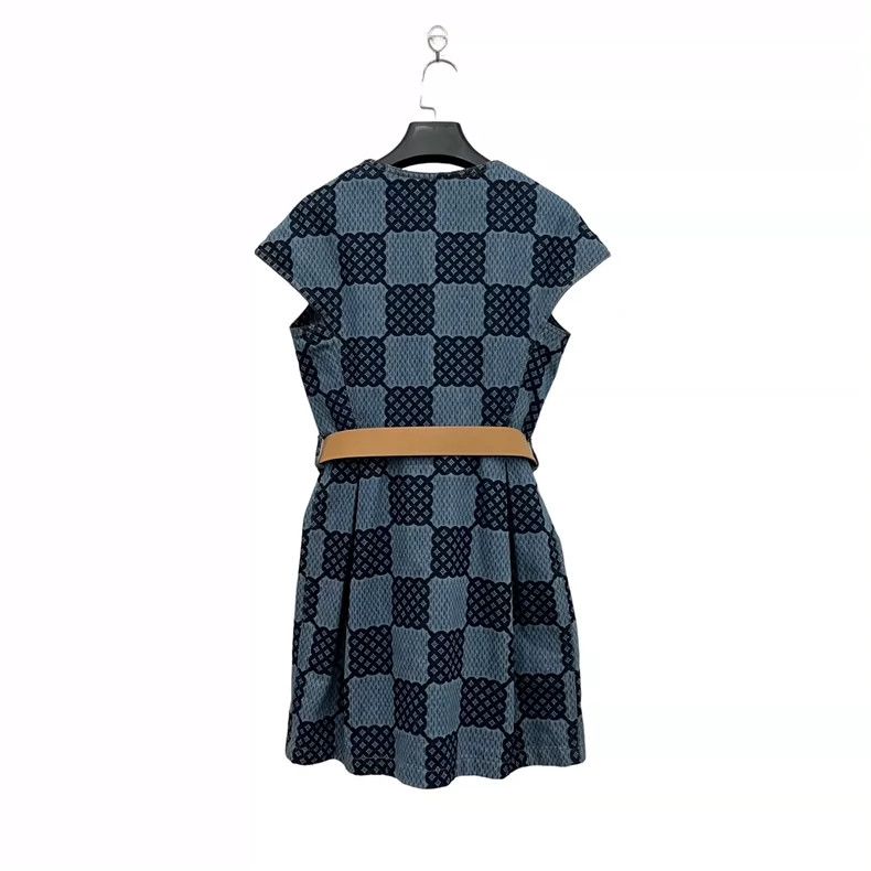 Louis Vuitton Louis Vuitton Old Flower Full Print Belted Dress Size XS / US 0-2 / IT 36-38 - 3 Thumbnail