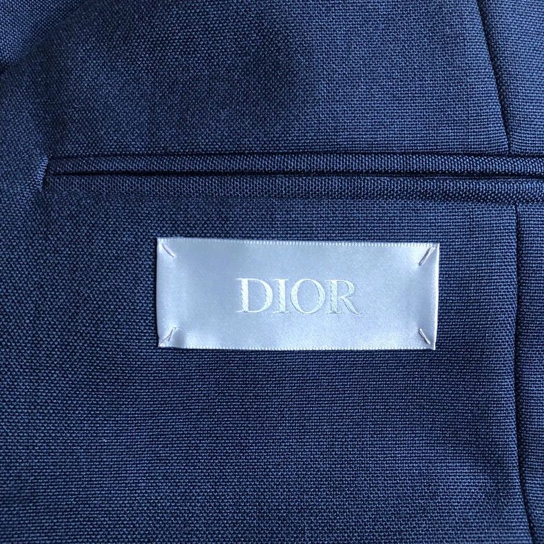 Dior Dior 19fw gray purple satin stitching suit jacket 2501-Next Size 50R - 4 Thumbnail