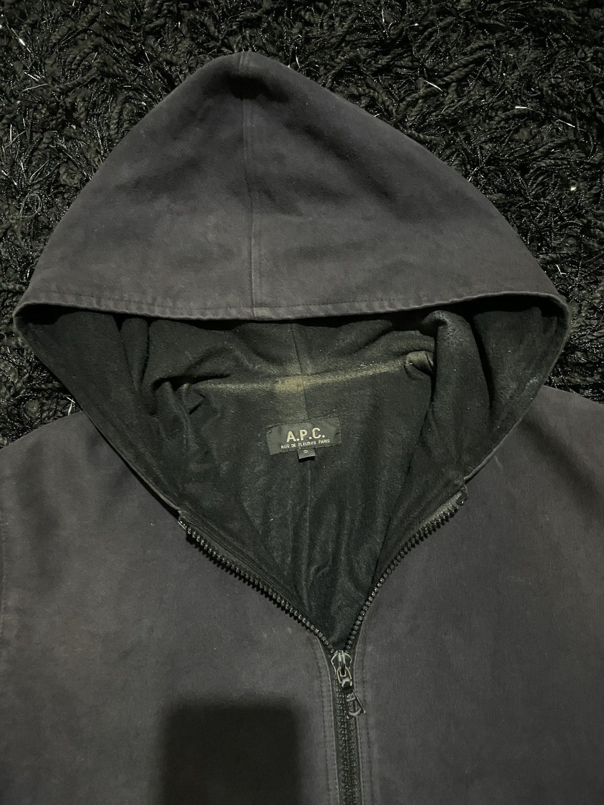 A.P.C. A.P.C. France Designer Chore Hooded workwear RiRi Zip Faded Size US S / EU 44-46 / 1 - 5 Thumbnail