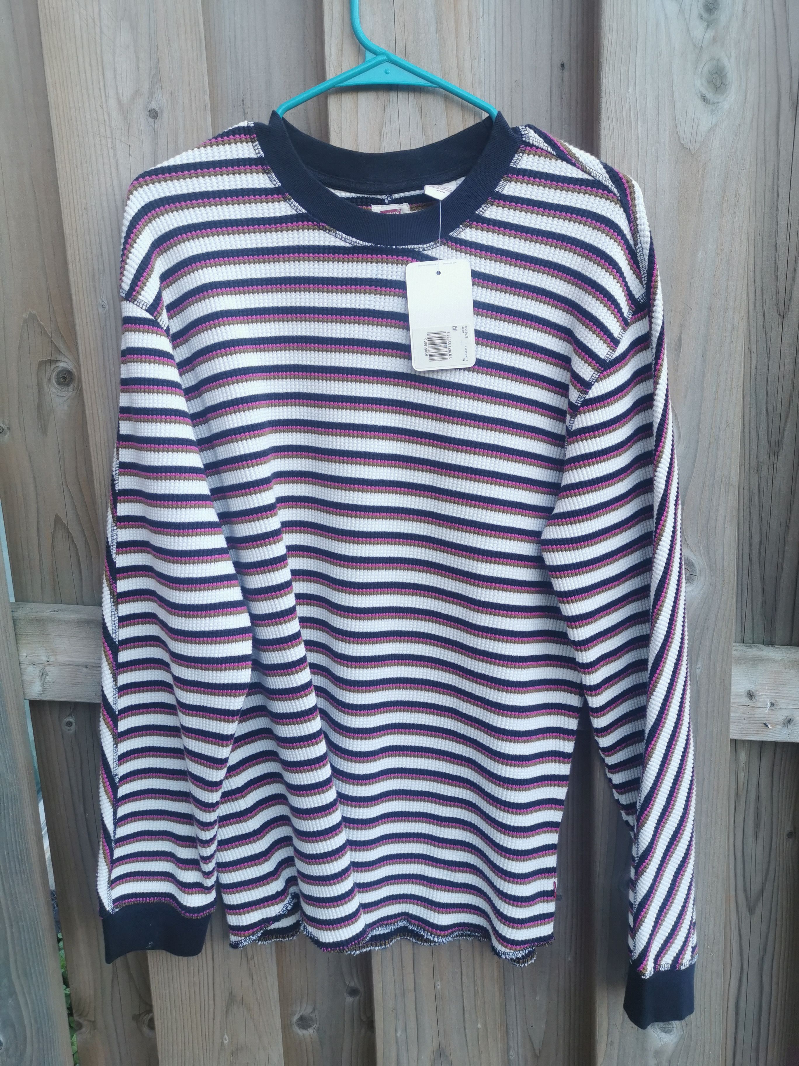 Levi's Levi's striped heavyweight sweater/sweatshirt brand new Size US M / EU 48-50 / 2 - 1 Thumbnail