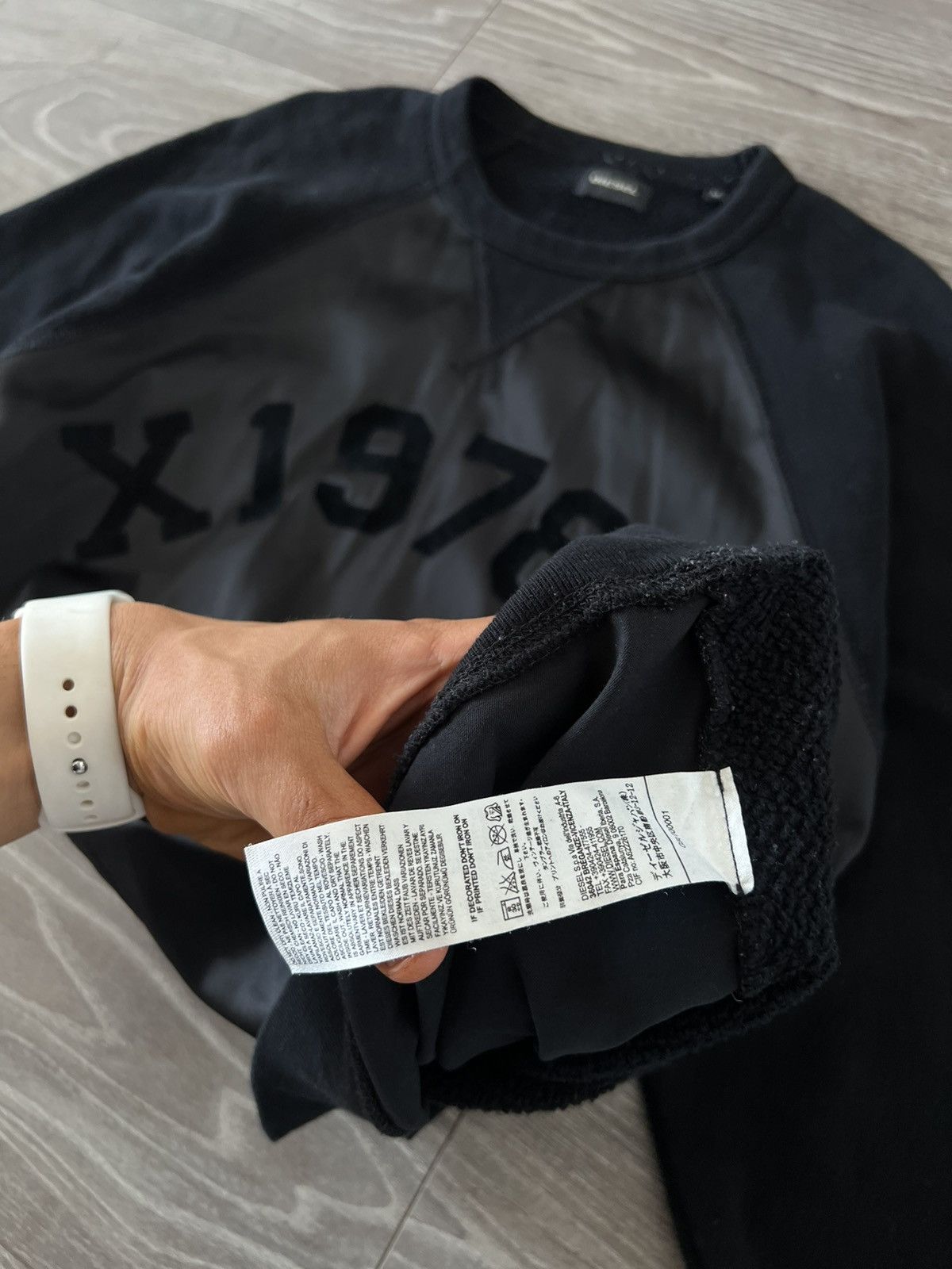Designer × Diesel ‼️Vintage Nylon Diesel Big Logo Avant Garde Sweatshirt ‼️ Size US M / EU 48-50 / 2 - 10 Thumbnail