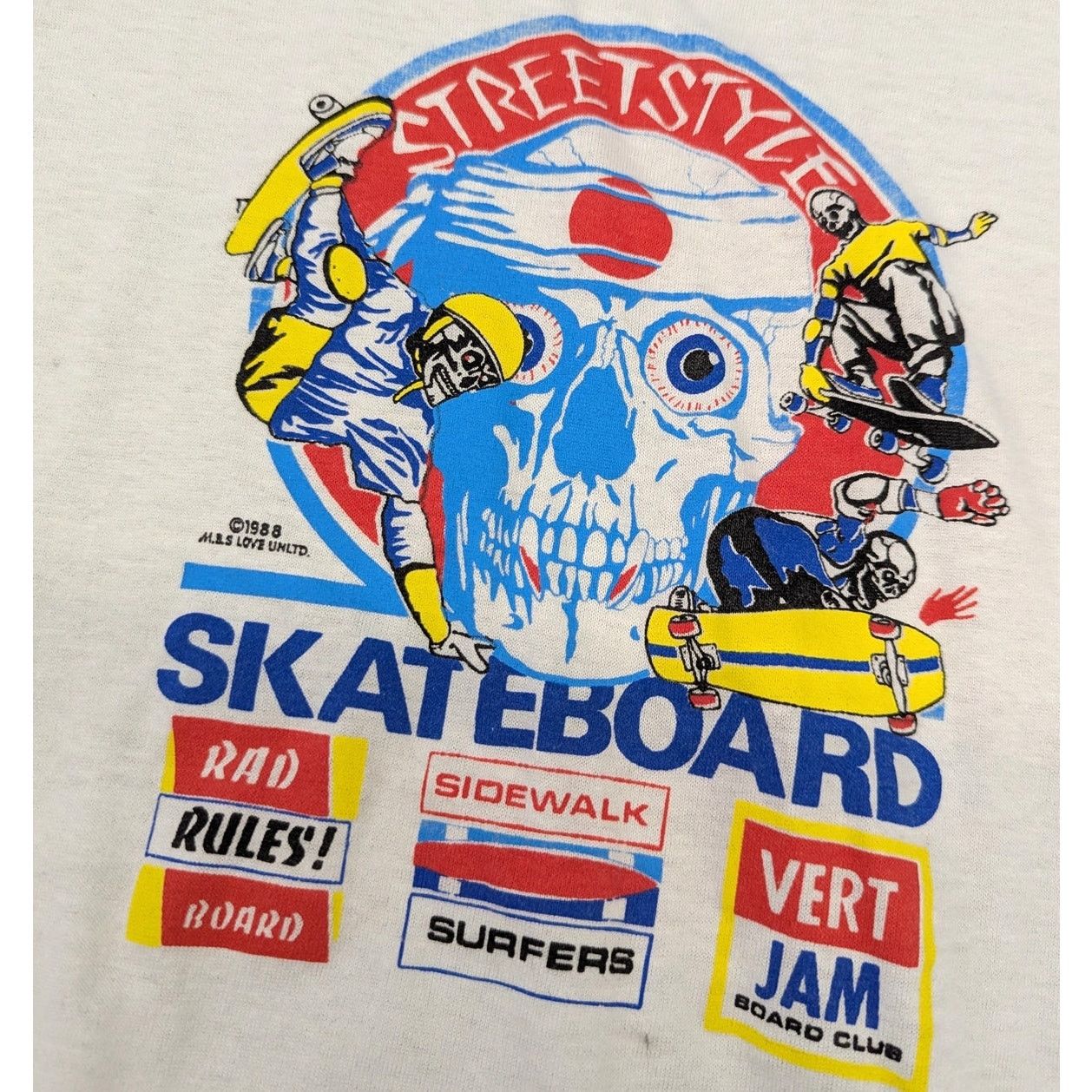 Tony Hawk × Vintage Vintage 1988 Streetstyle Skateboard Competition t-shirt Size US L / EU 52-54 / 3 - 2 Thumbnail