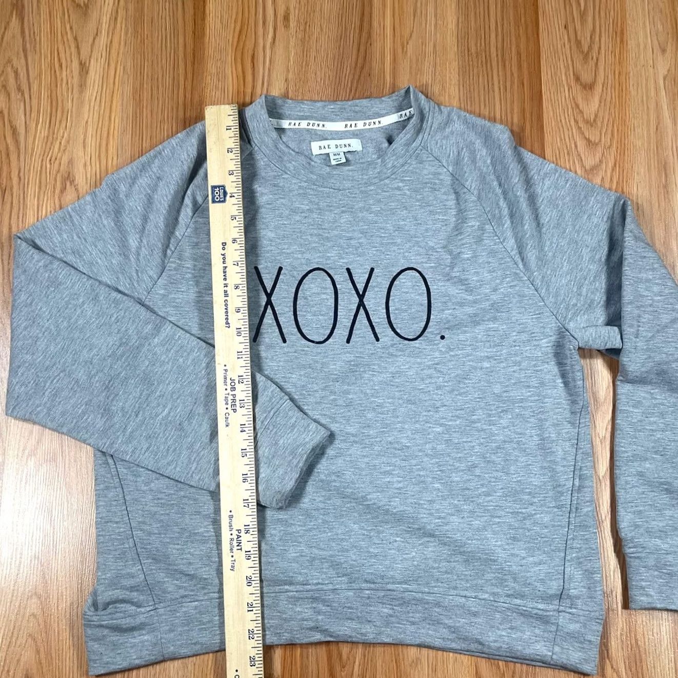 Vintage Rae Dunn Sweatshirt Womens M Medium Gray Long Sleeve Pullover Polyester Blend Size M / US 6-8 / IT 42-44 - 3 Thumbnail