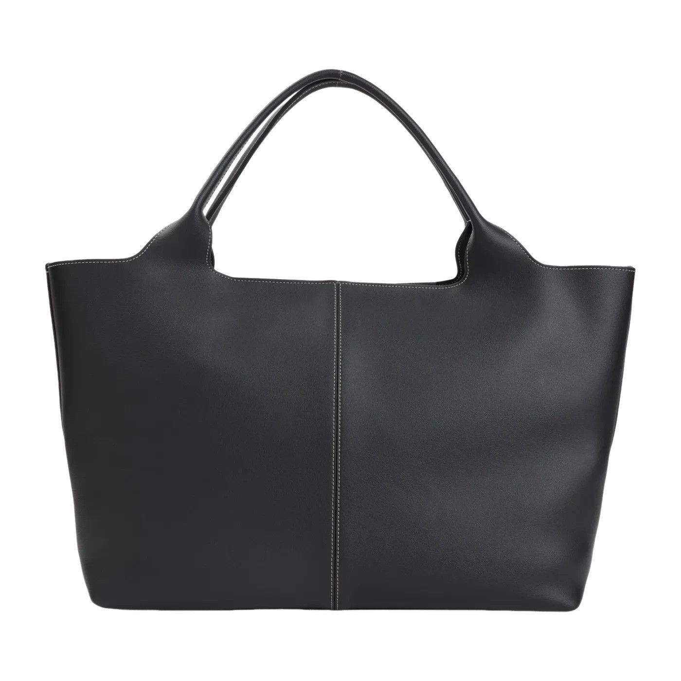 Tod's TOD'S Ebr Medium Black Leather Tote Bag New And Authentic Size ONE SIZE - 2 Thumbnail